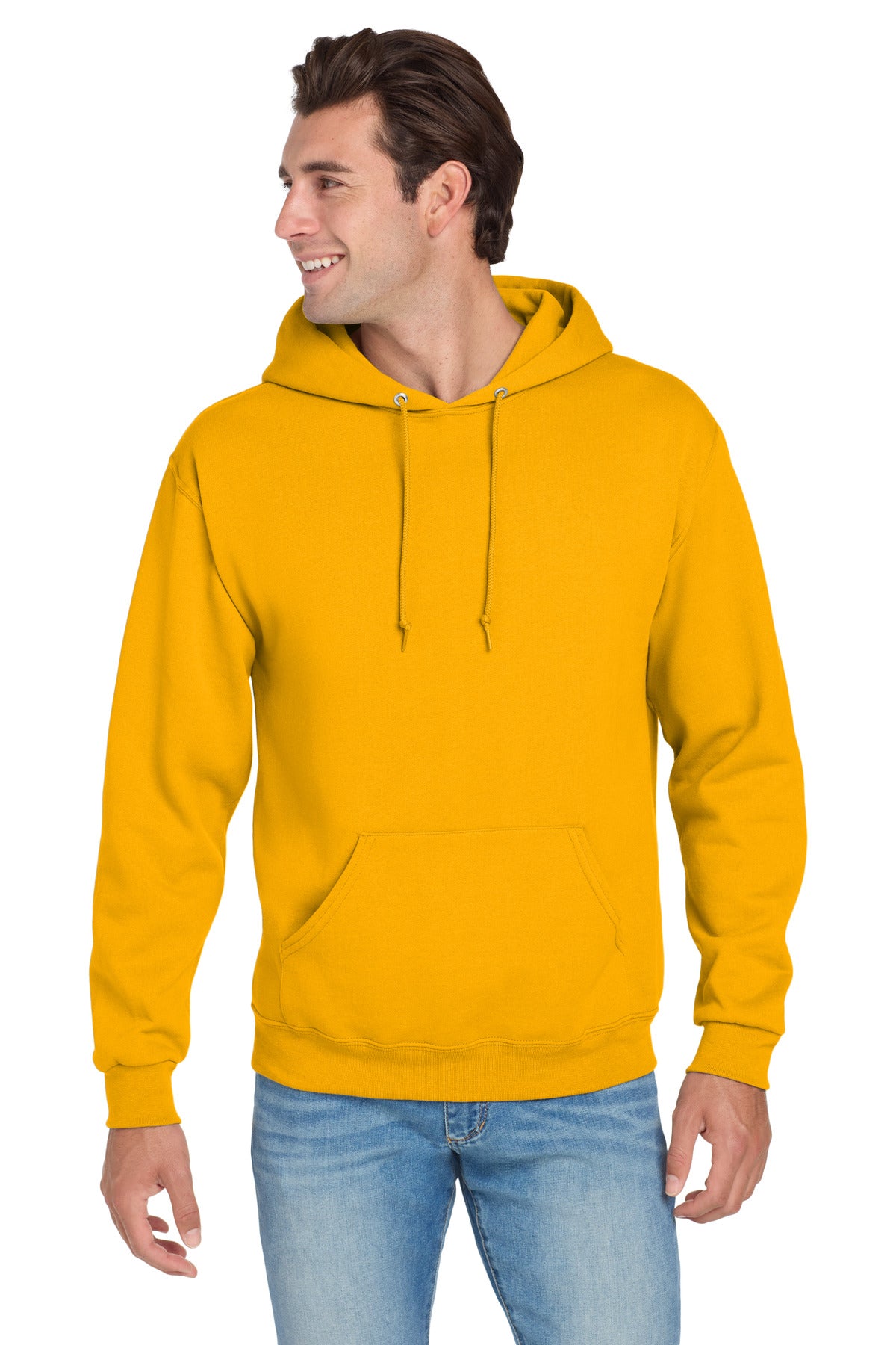 Custom logo Jerzees® NuBlend® Pullover Hooded Sweatshirt.  996M in Gold