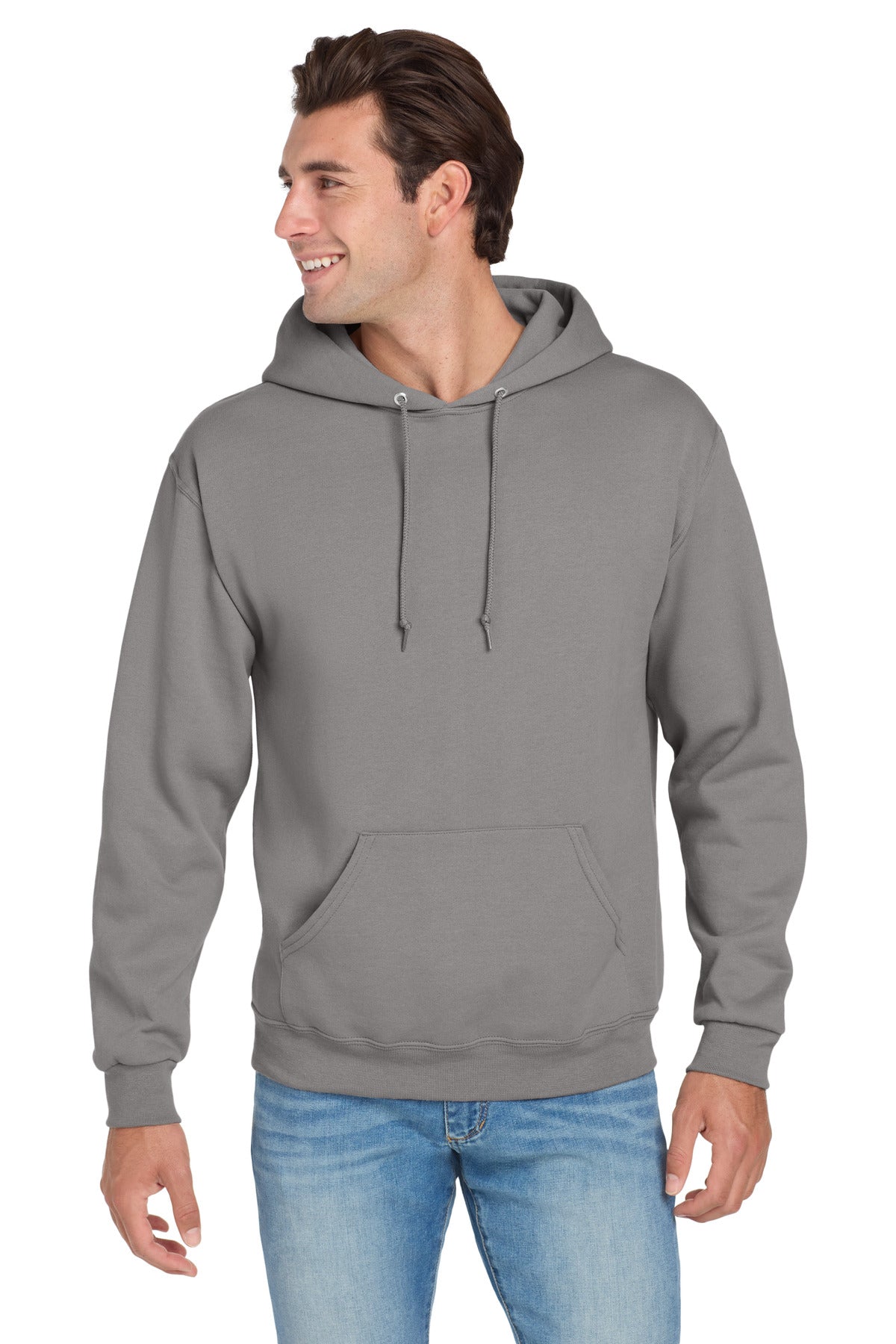 Custom logo Jerzees® NuBlend® Pullover Hooded Sweatshirt.  996M in Rock