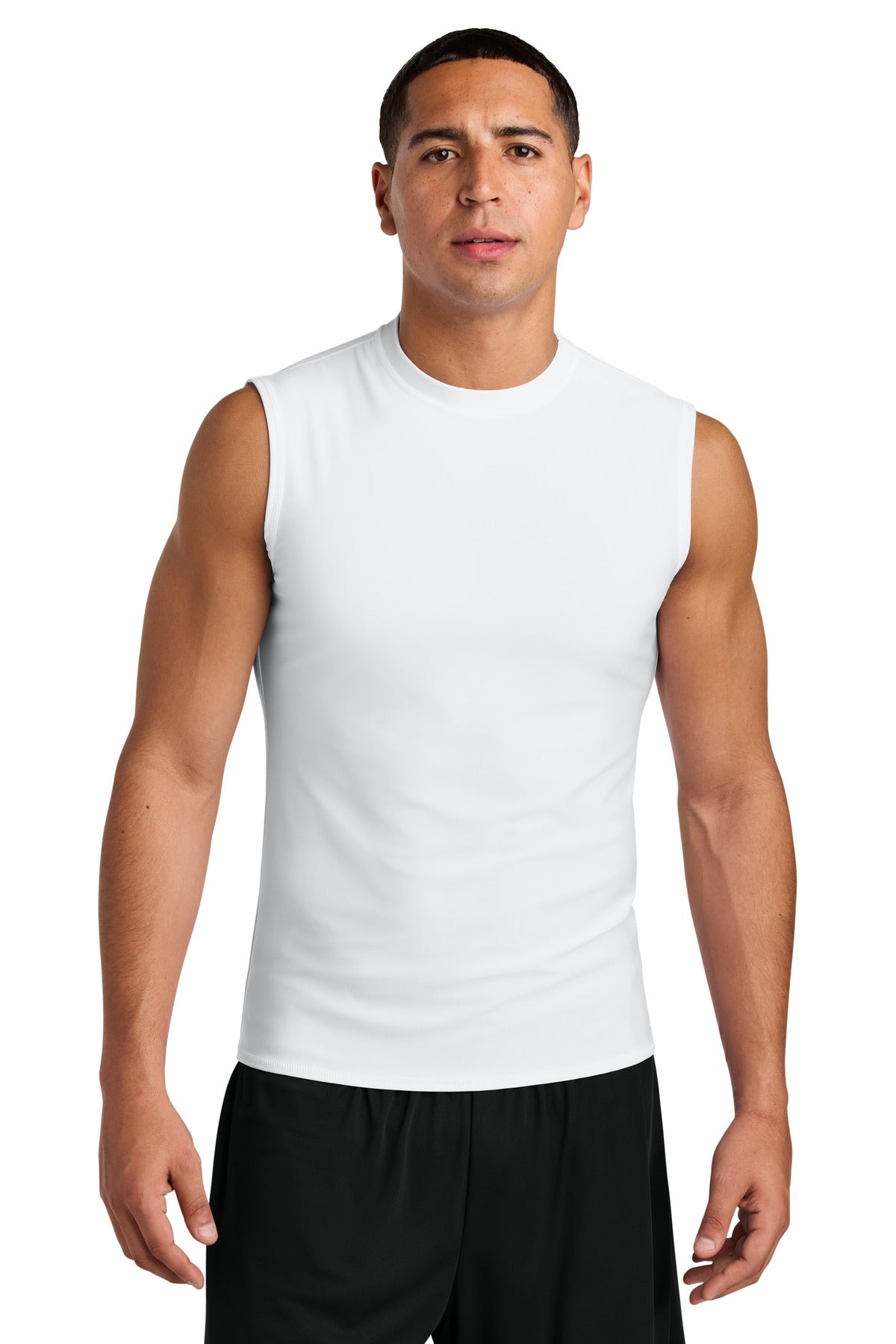 Custom logo A4 Compression Muscle Tee A4N2306 in White