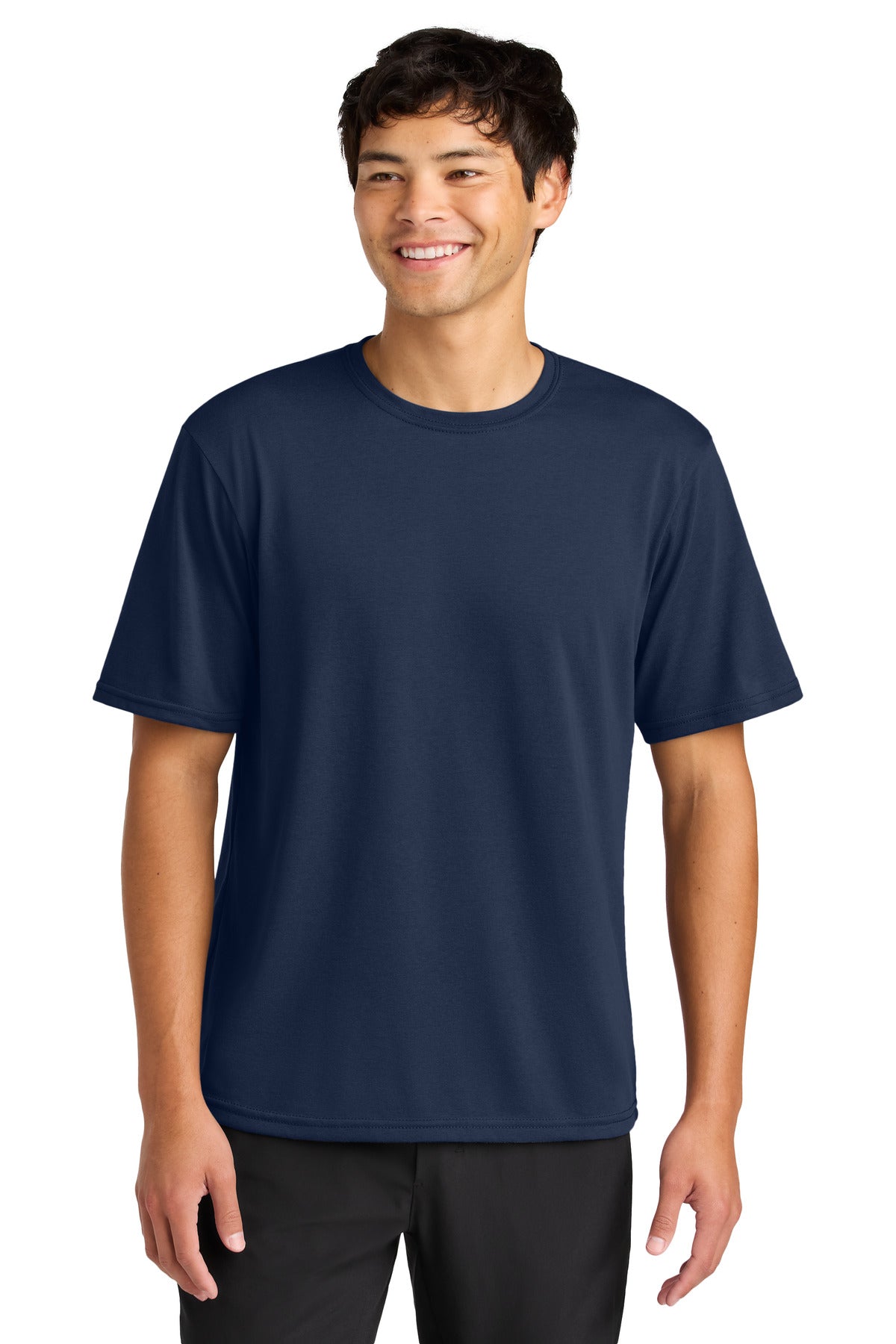 Custom logo A4 Softek Short Sleeve Tee A4N3013 in Navy