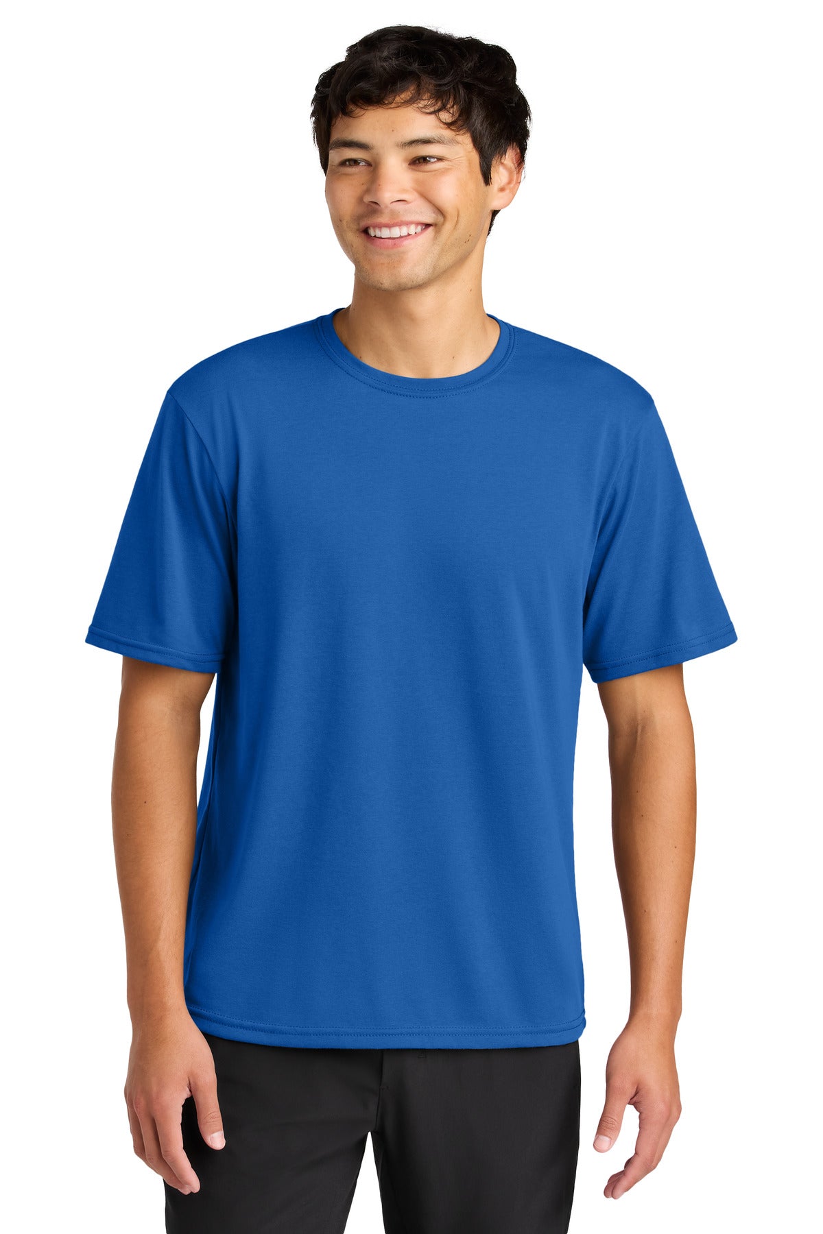 Custom logo A4 Softek Short Sleeve Tee A4N3013 in Royal