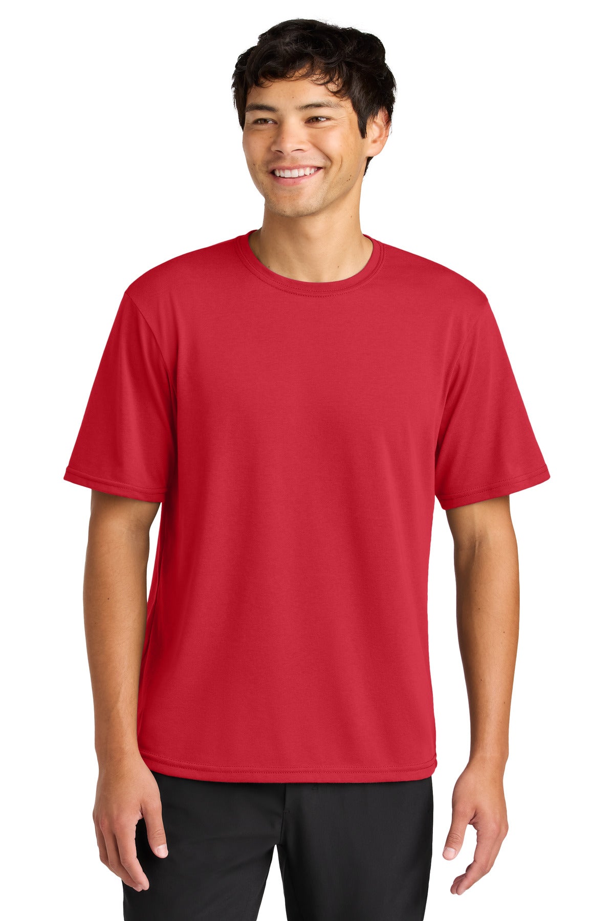 Custom logo A4 Softek Short Sleeve Tee A4N3013 in Scarlet