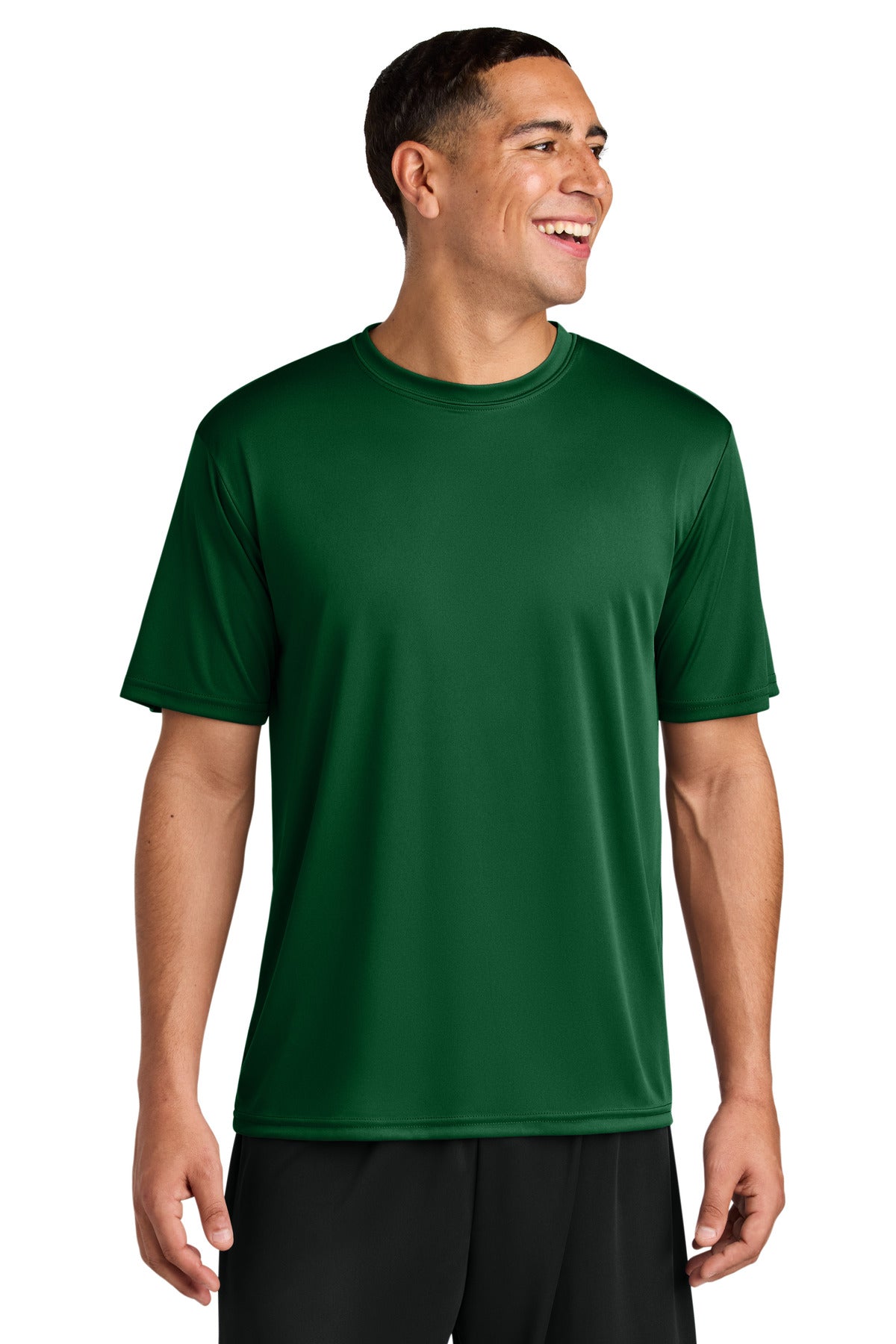 Custom logo A4 Cooling Performance Short Sleeve Tee A4N3142 in Forest