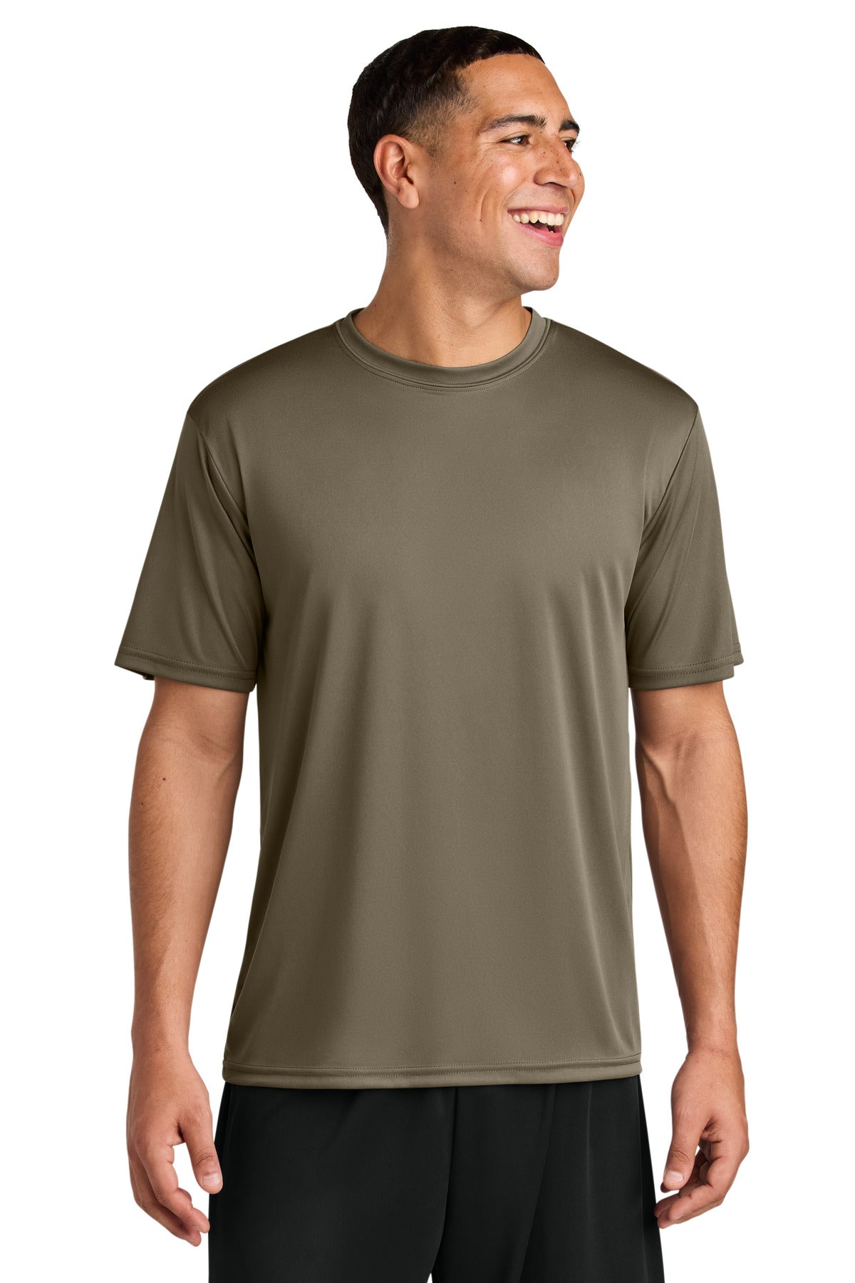 Custom logo A4 Cooling Performance Short Sleeve Tee A4N3142 in Olive