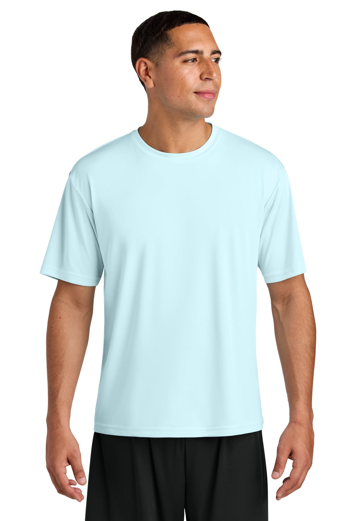 Custom logo A4 Cooling Performance Short Sleeve Tee A4N3142 in Pastel Blue