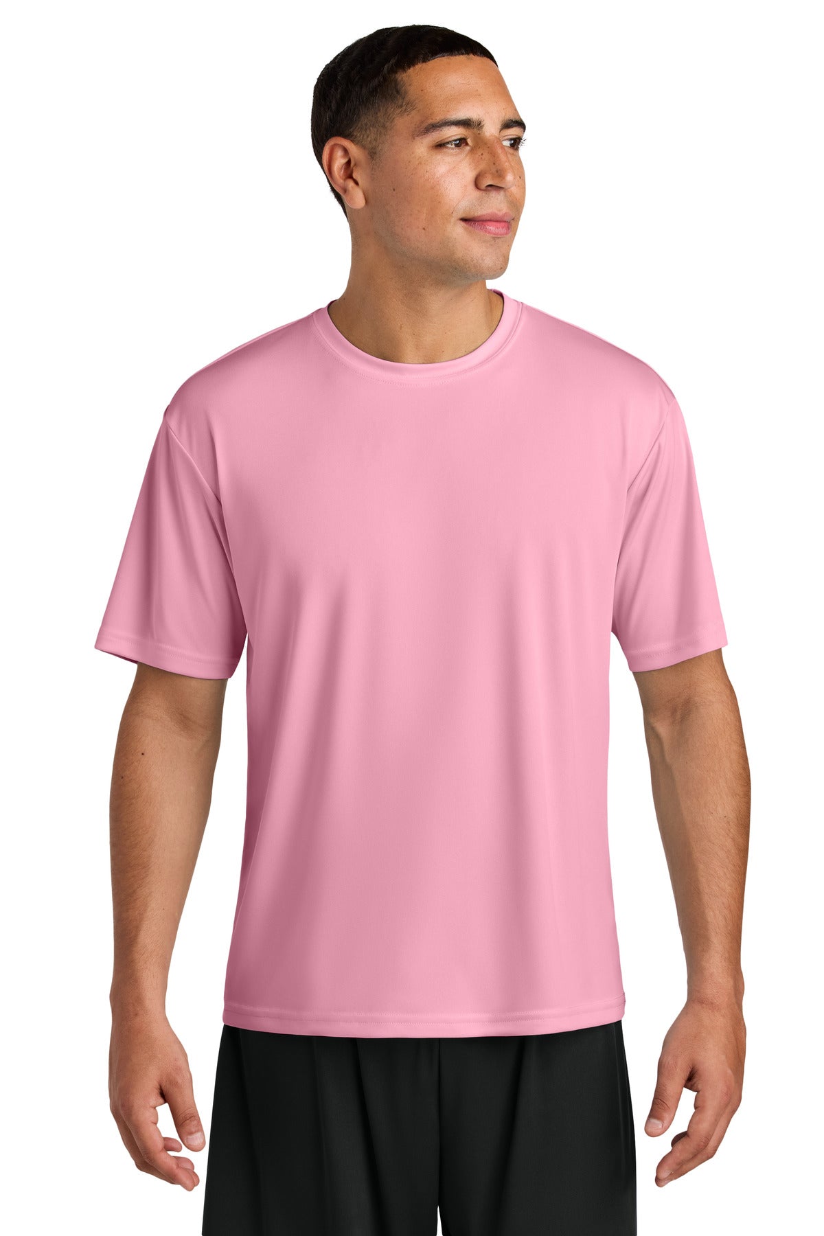 Custom logo A4 Cooling Performance Short Sleeve Tee A4N3142 in Pink
