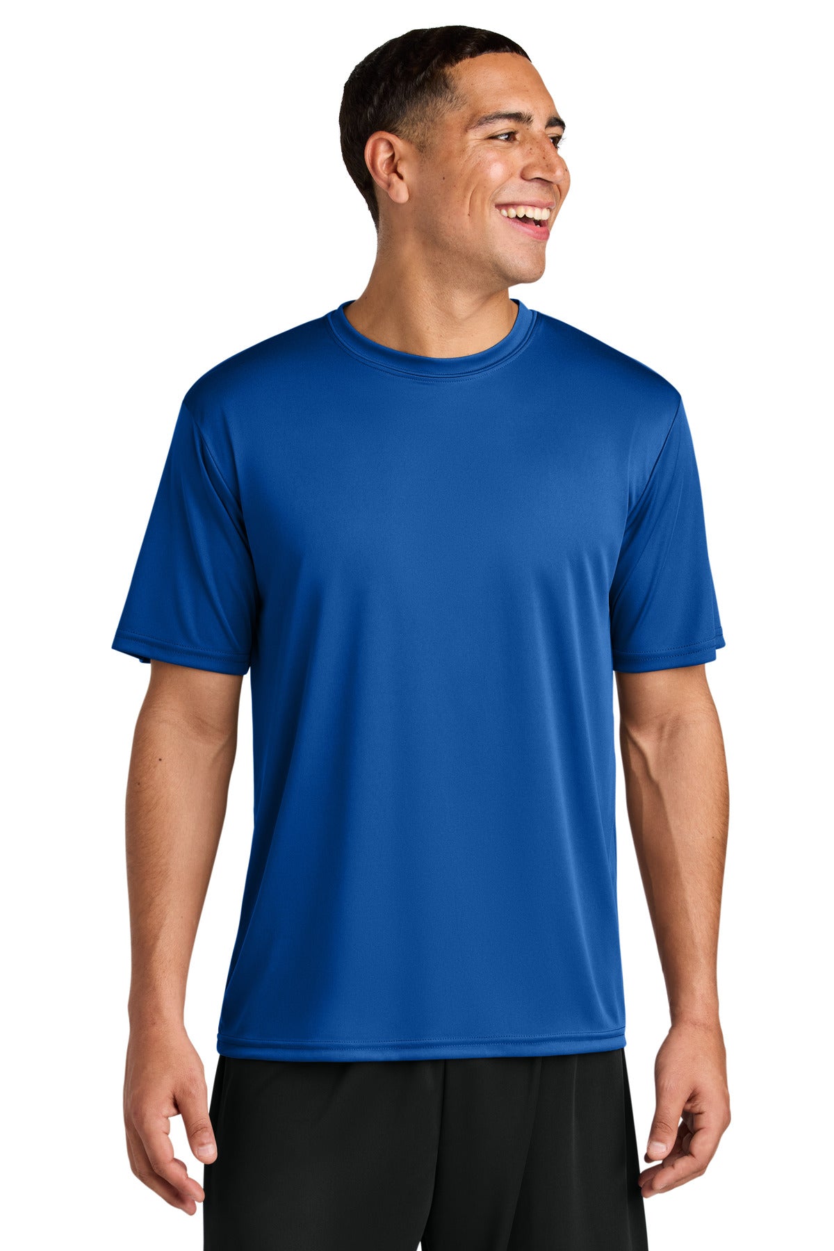 Custom logo A4 Cooling Performance Short Sleeve Tee A4N3142 in Royal
