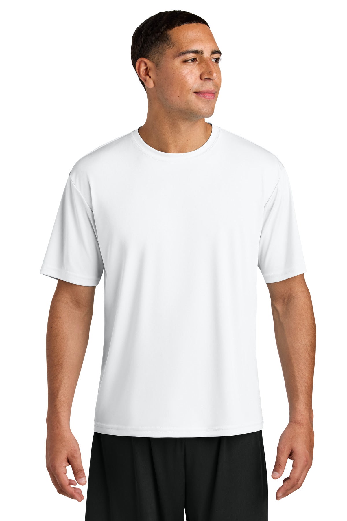 Custom logo A4 Cooling Performance Short Sleeve Tee A4N3142 in White
