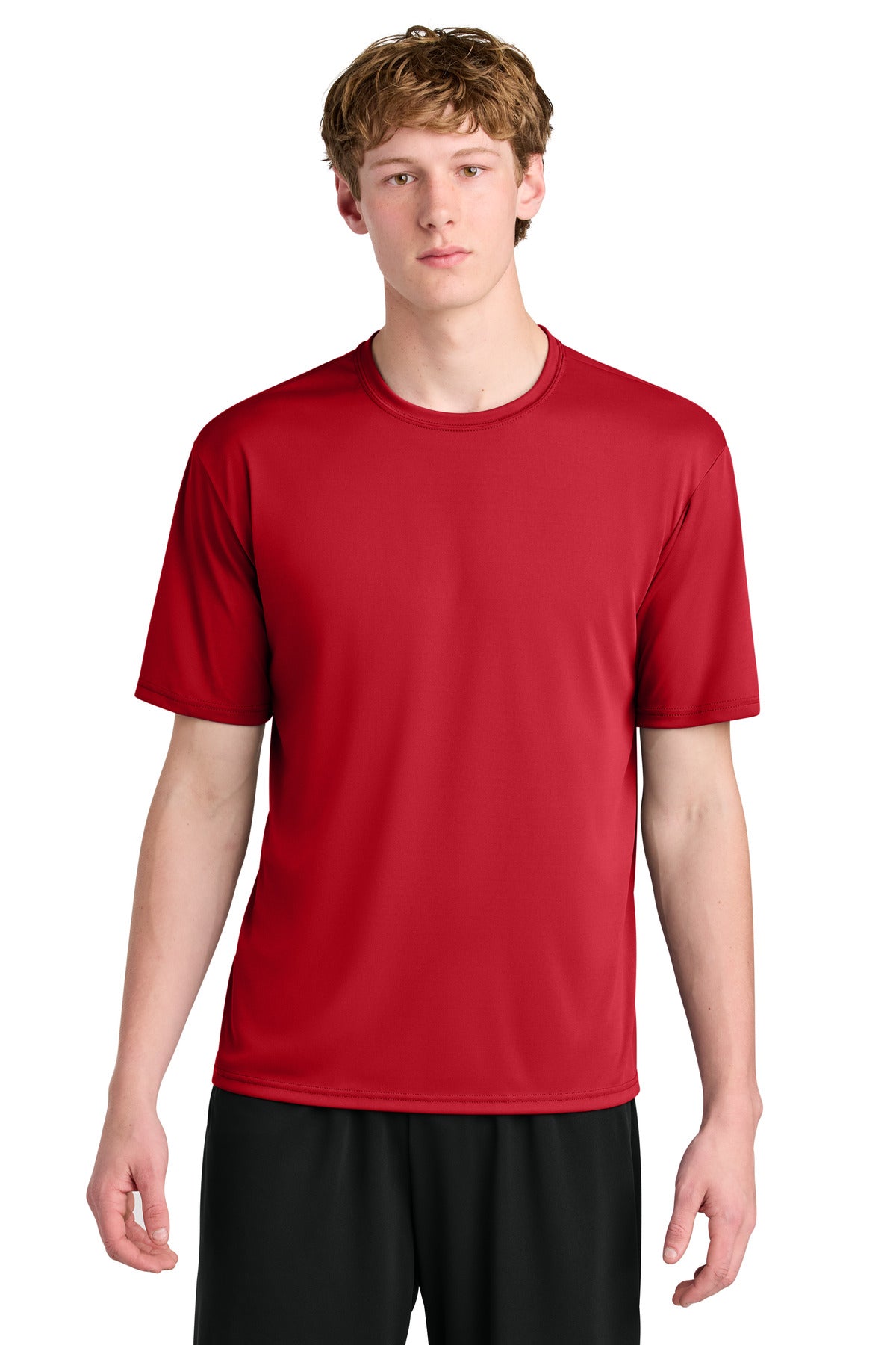 Custom logo A4 AirFlex Short Sleeve Tee A4N3531 in Scarlet