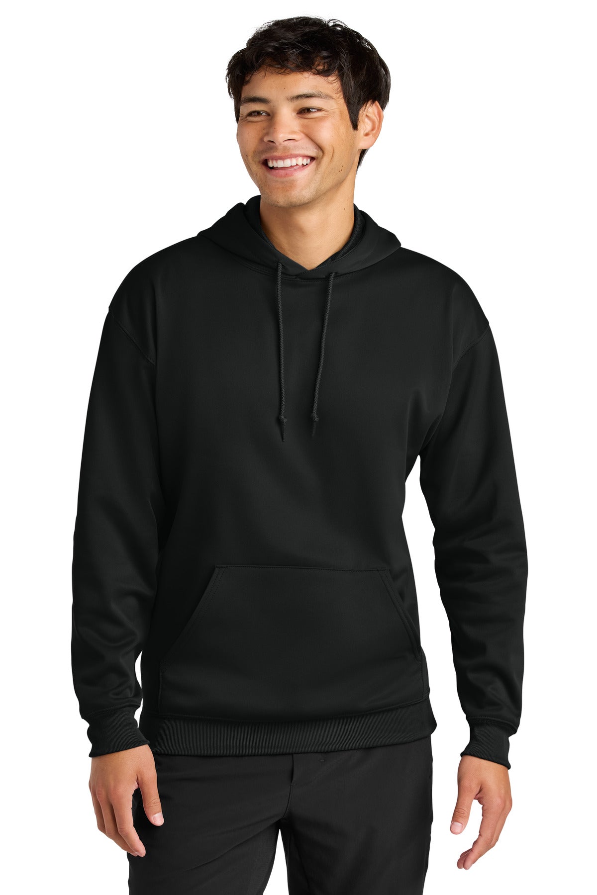 Custom logo A4 Sprint Tech Fleece Hoodie A4N4279 in Black