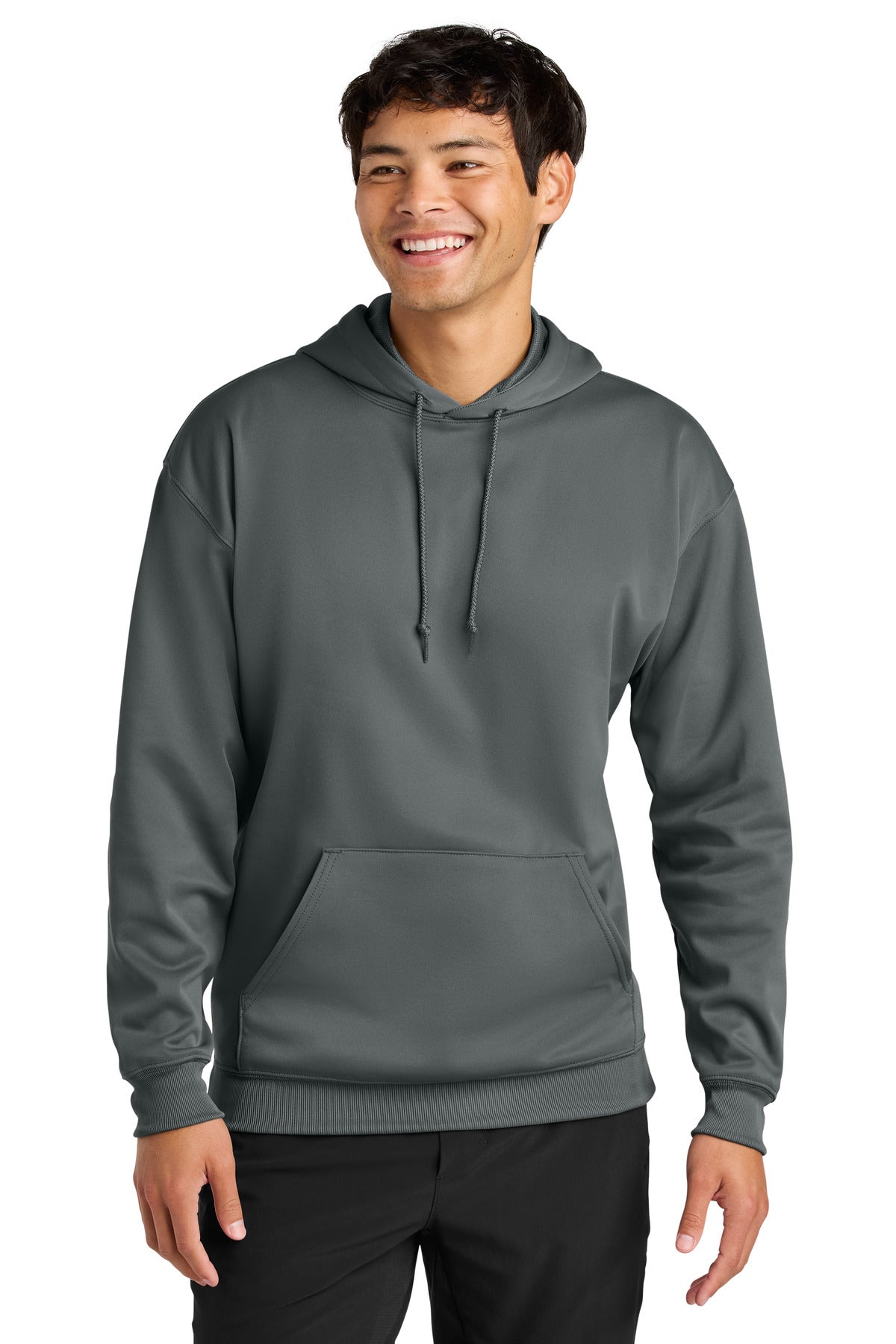 Custom logo A4 Sprint Tech Fleece Hoodie A4N4279 in Graphite