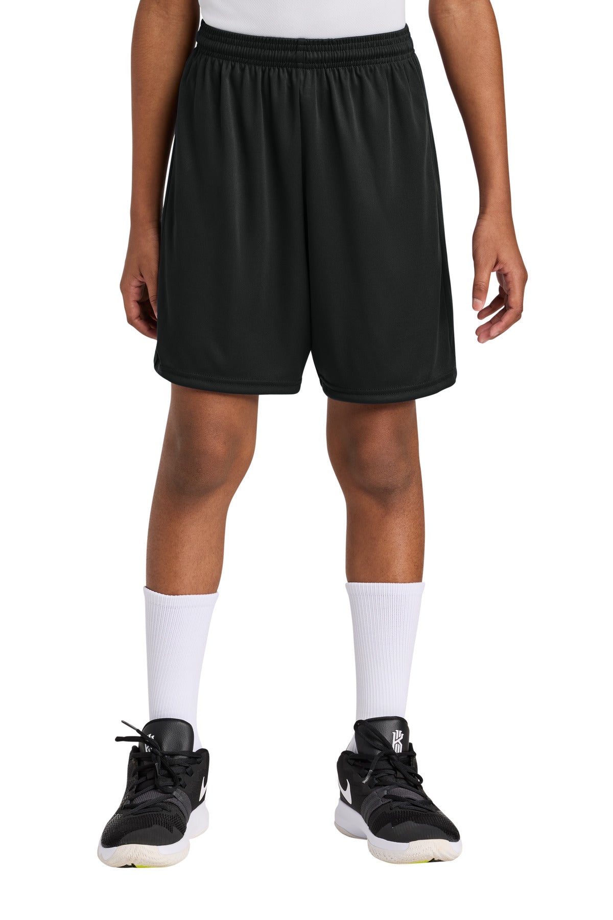Custom logo A4 Youth Cooling Performance 6  Short A4NB5244 in Black