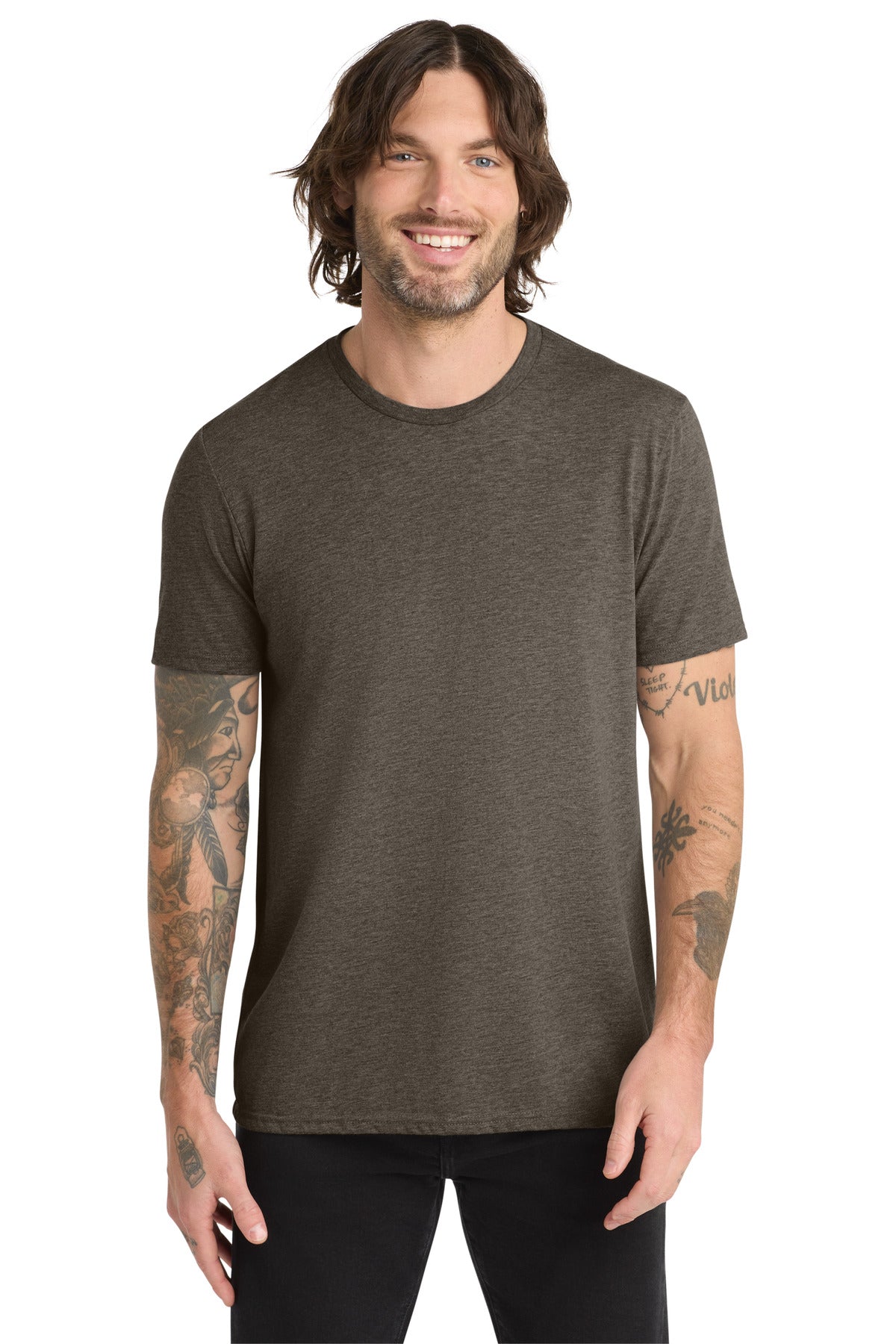 Custom logo Allmade ®  Unisex Tri-Blend Tee AL2004 in Earthy Brown