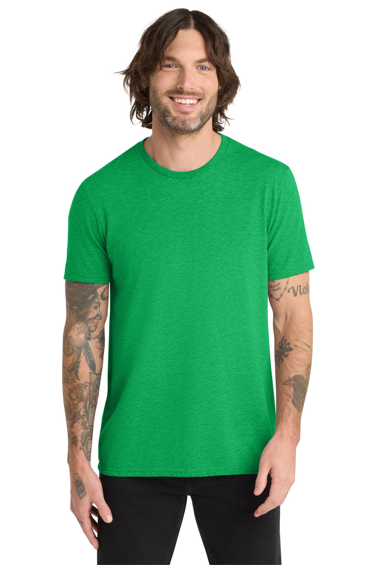 Custom logo Allmade ®  Unisex Tri-Blend Tee AL2004 in Enviro Green