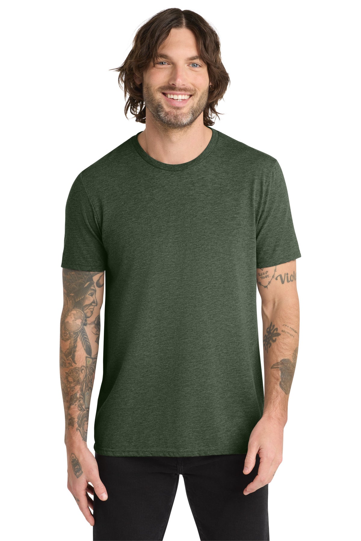 Custom logo Allmade ®  Unisex Tri-Blend Tee AL2004 in Herb Green