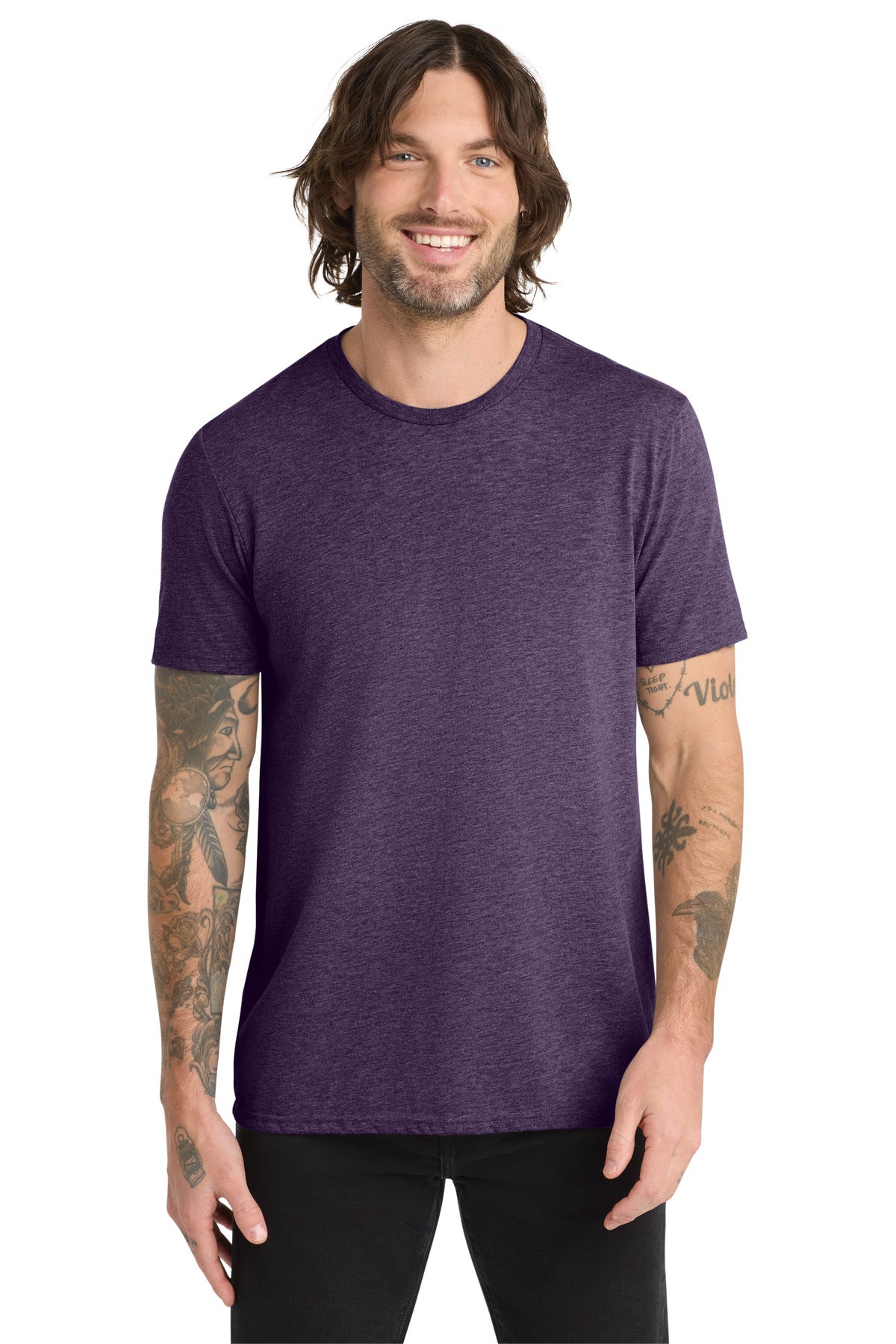 Custom logo Allmade ®  Unisex Tri-Blend Tee AL2004 in Huckleberry