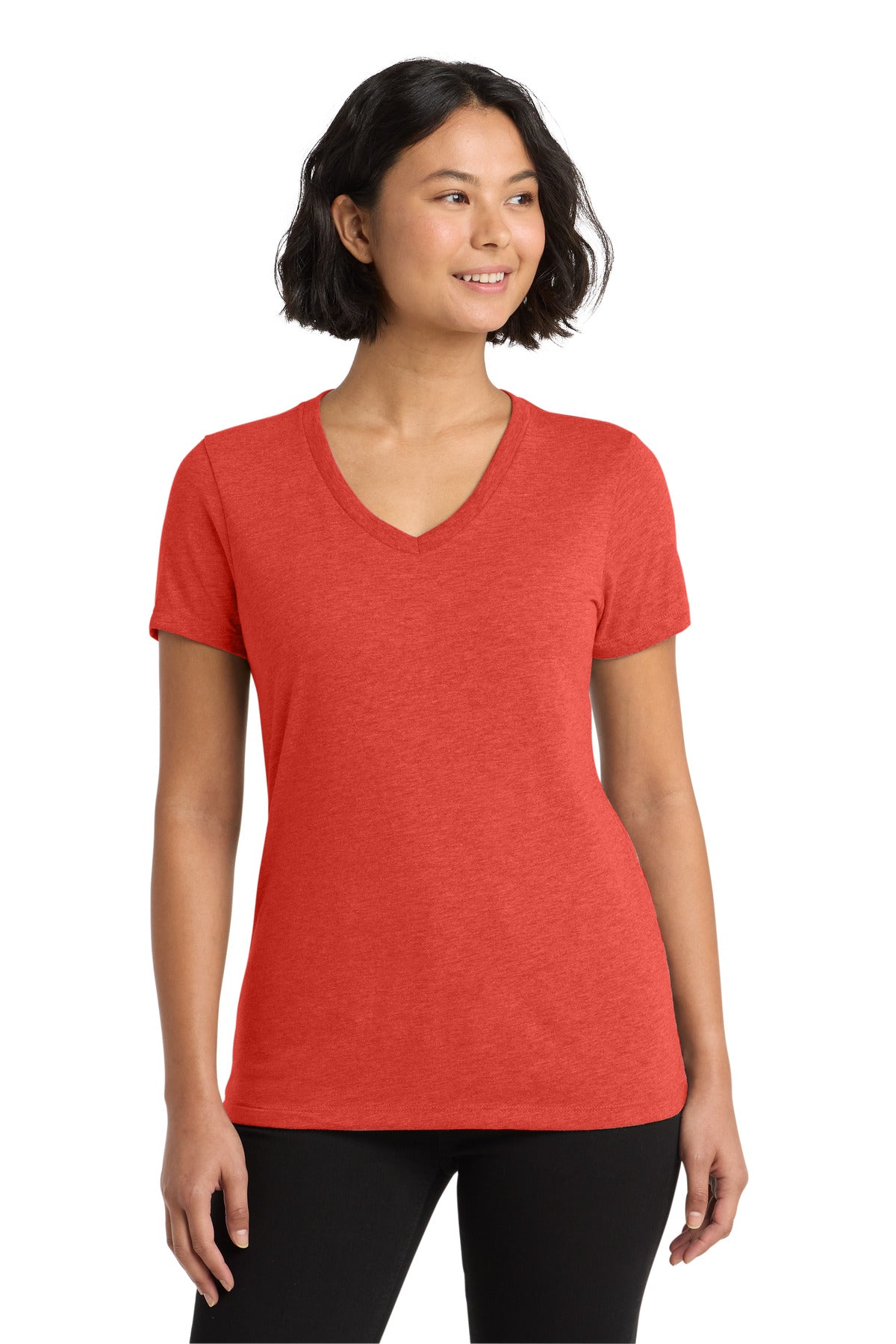 Custom logo Allmade ® Women's Tri-Blend V-Neck Tee AL2018 in Desert Sun