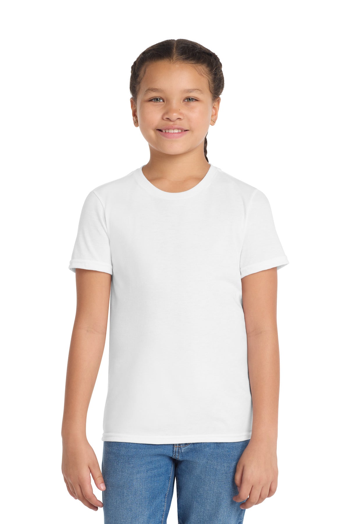Custom logo Allmade ® Youth Tri-Blend Tee AL207 in Bright White
