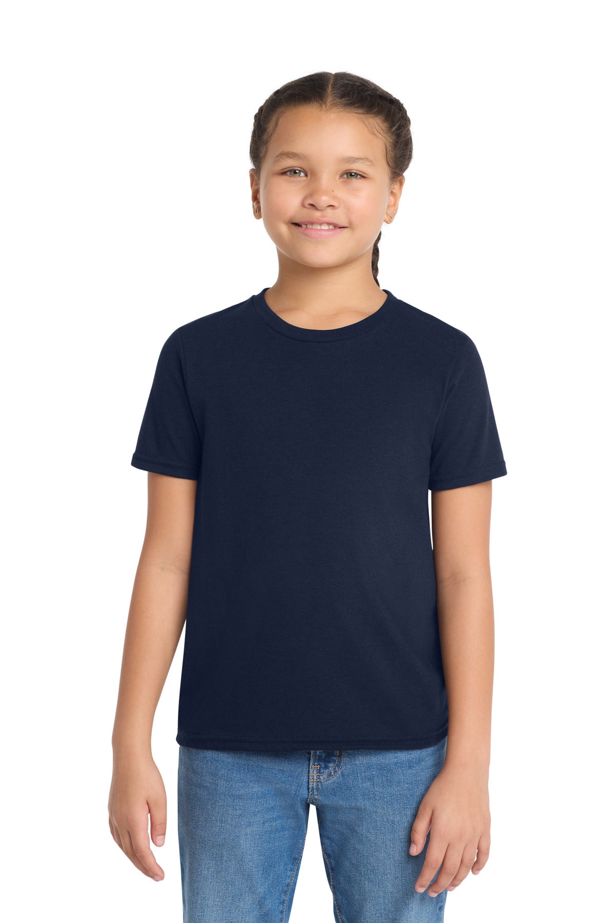 Custom logo Allmade ® Youth Tri-Blend Tee AL207 in Night Sky Navy
