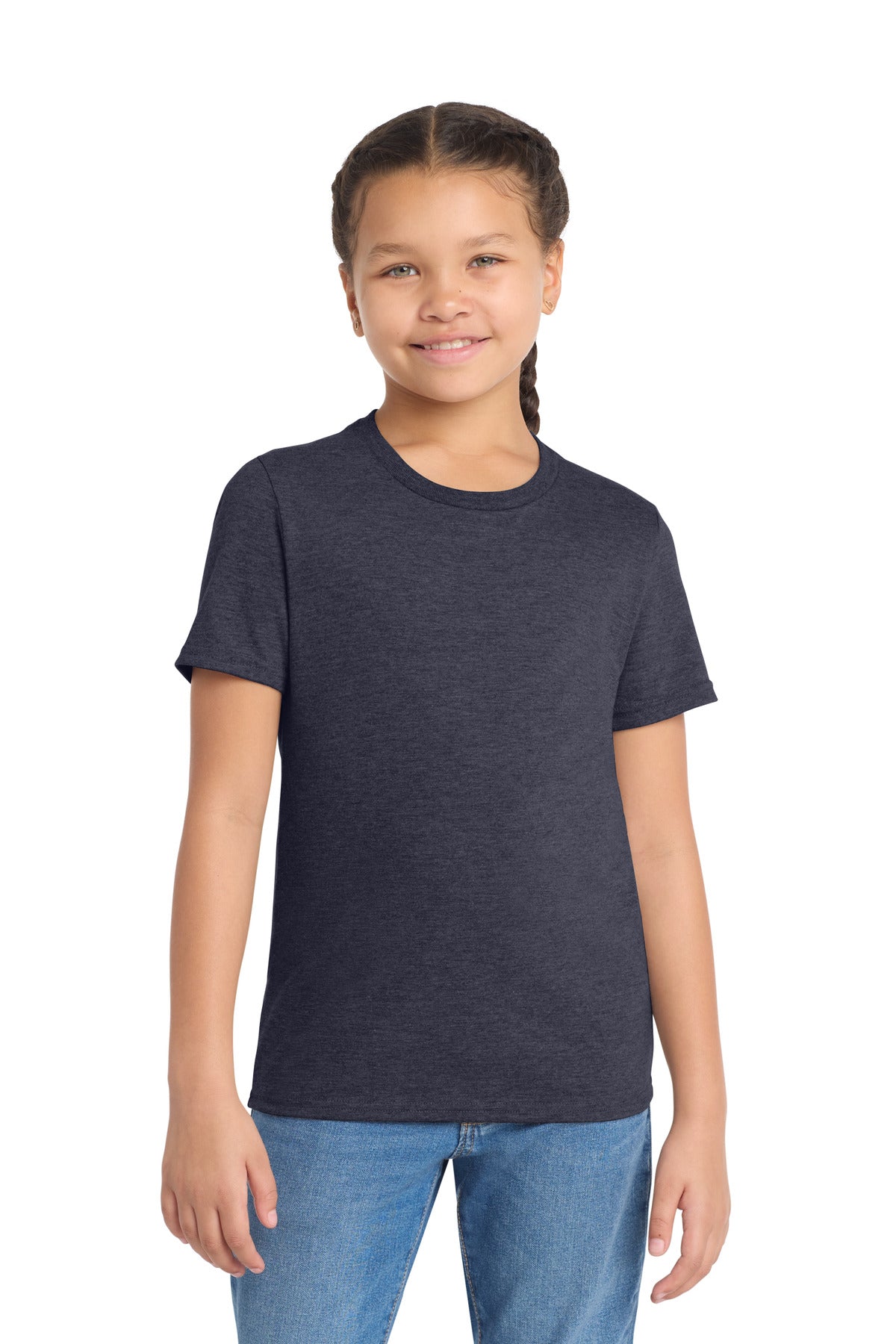 Custom logo Allmade ® Youth Tri-Blend Tee AL207 in Rebel Blue