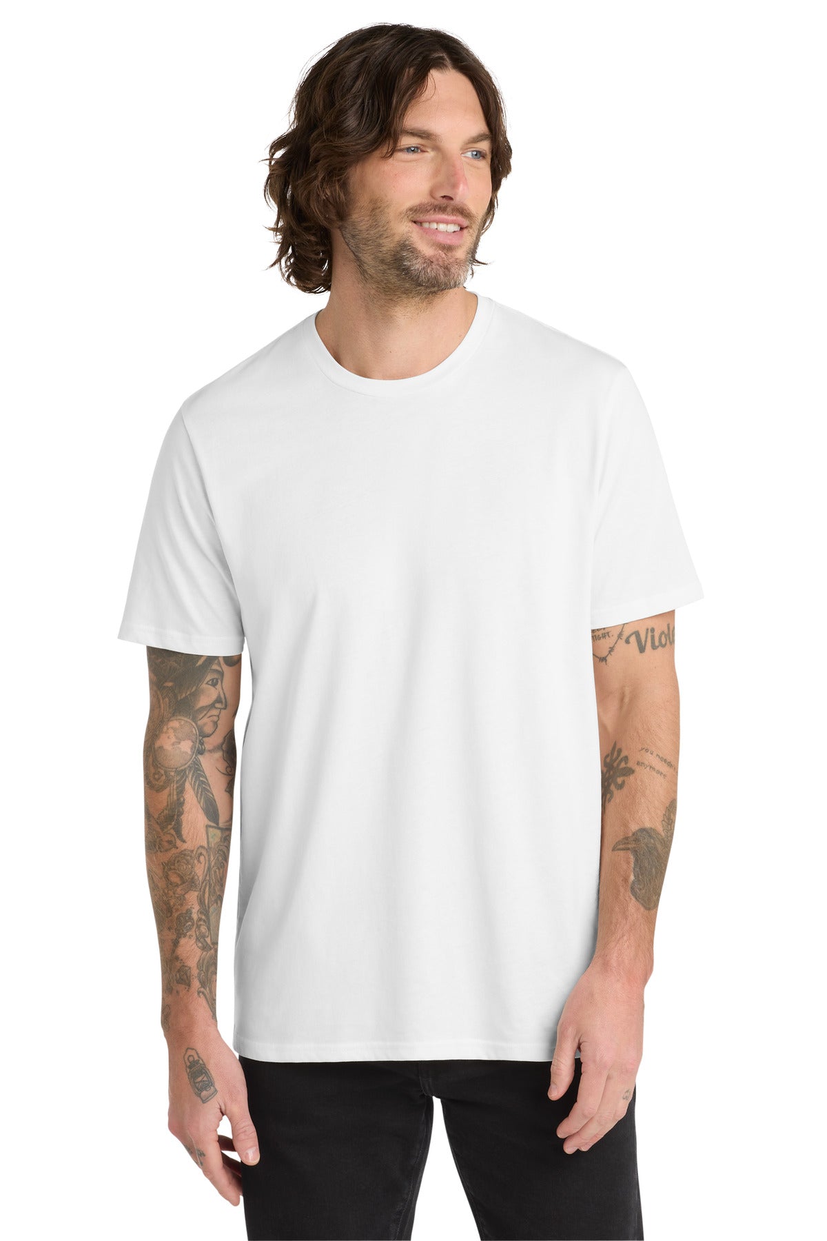 Custom logo Allmade® Unisex Organic Cotton Tee. AL2100 in Bright White