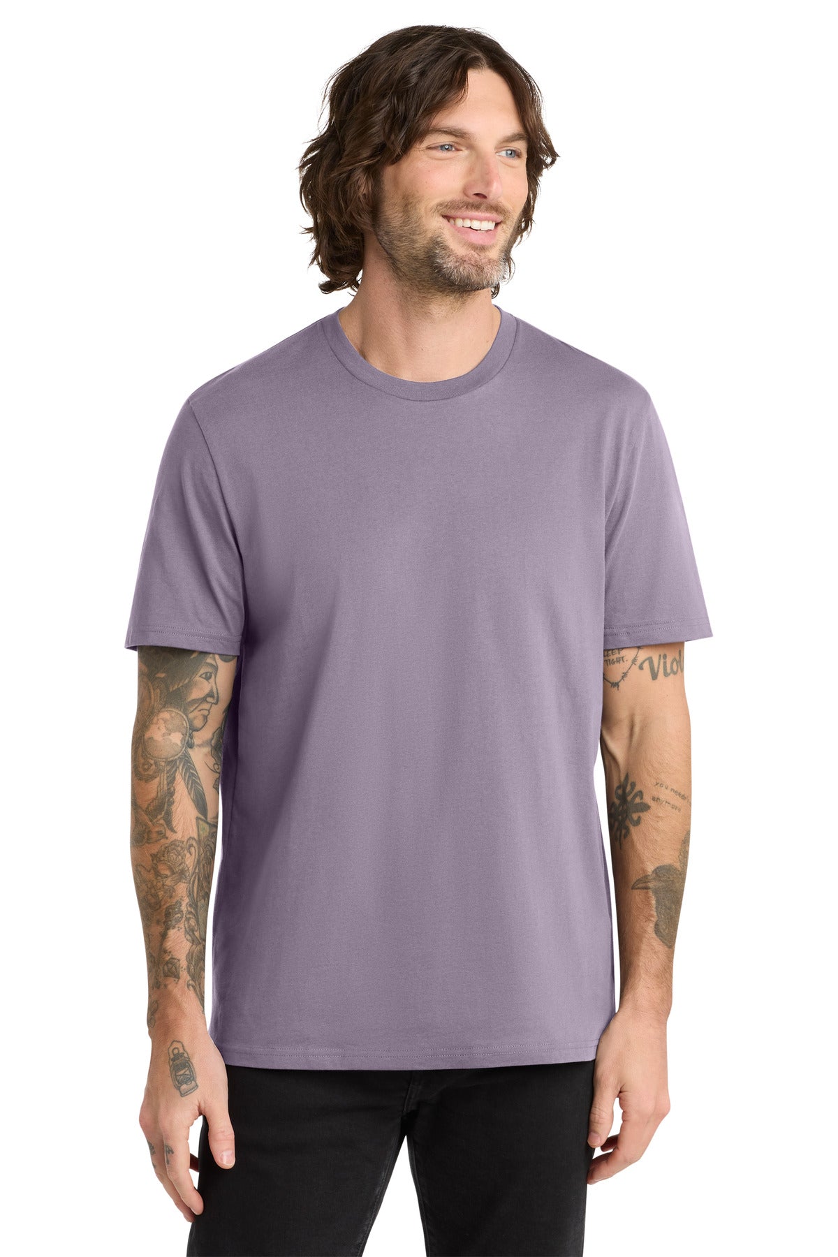 Custom logo Allmade® Unisex Organic Cotton Tee. AL2100 in Cosmic Purple