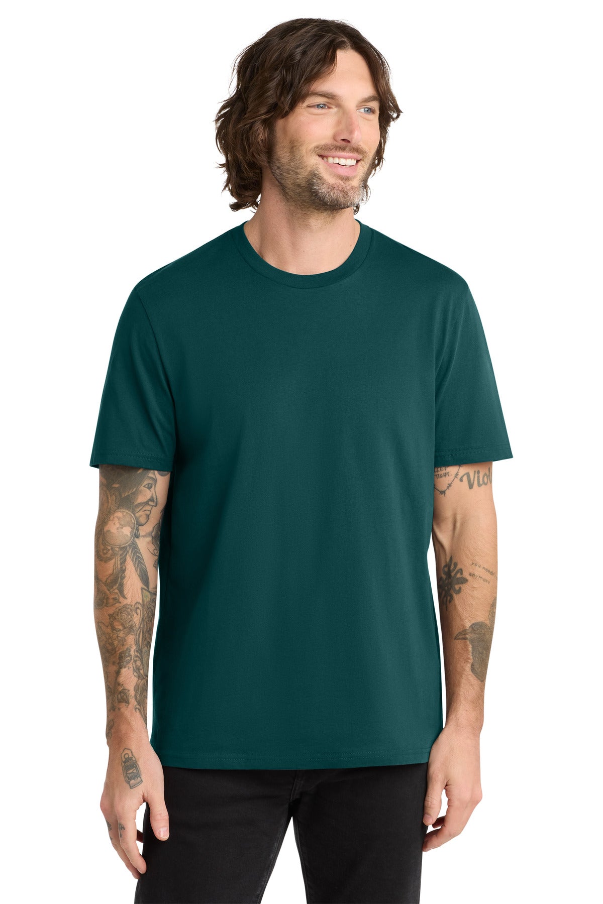 Custom logo Allmade® Unisex Organic Cotton Tee. AL2100 in Deep Sea Green