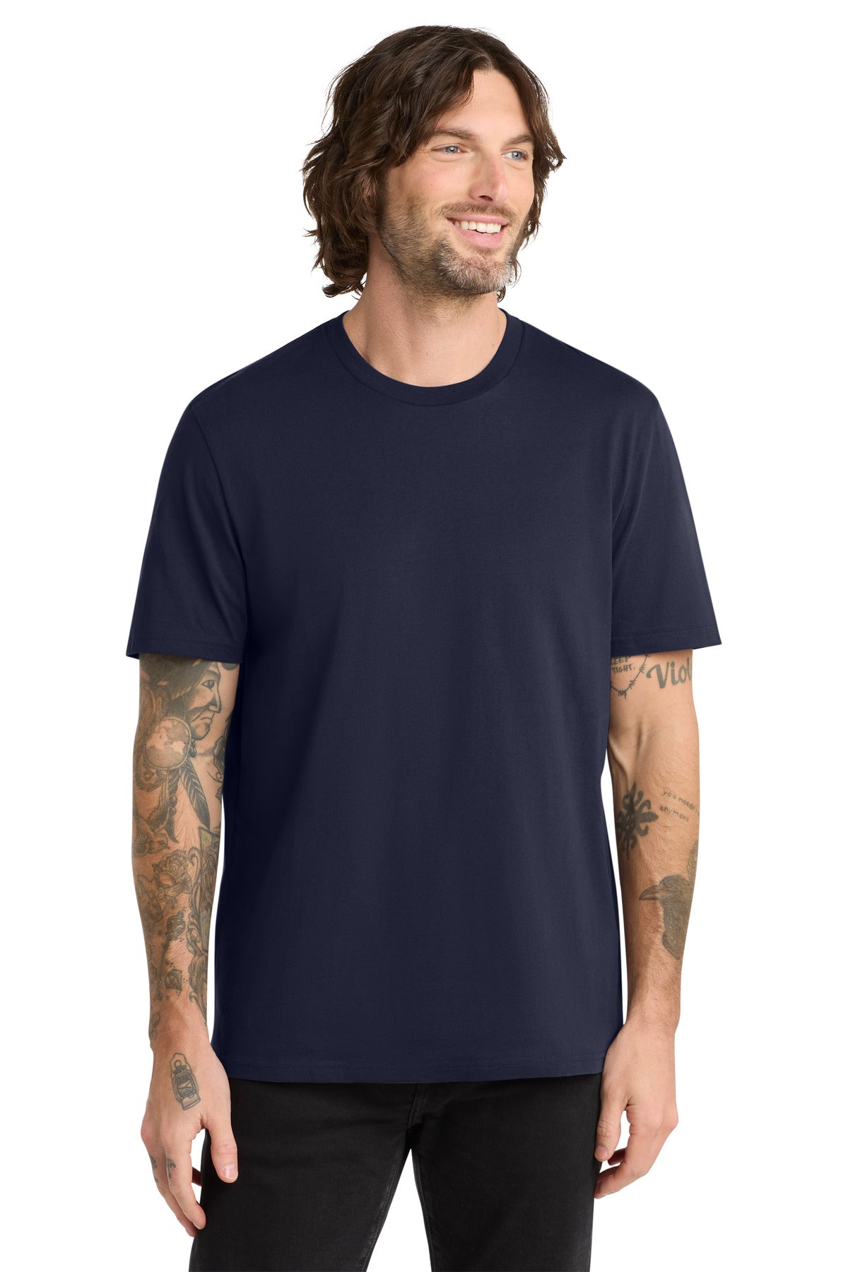 Custom logo Allmade® Unisex Organic Cotton Tee. AL2100 in Night Sky Navy