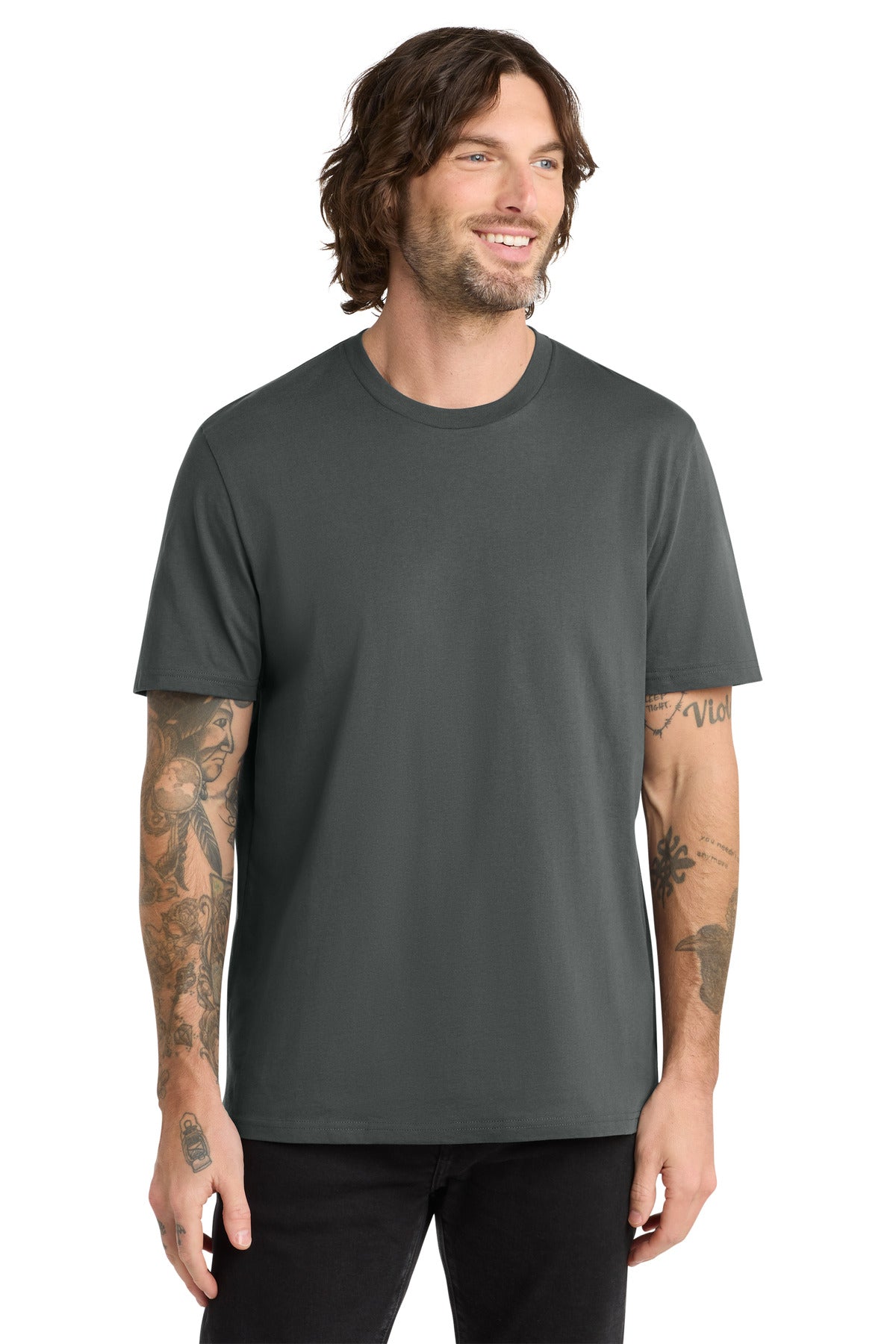 Custom logo Allmade® Unisex Organic Cotton Tee. AL2100 in Terrain Grey