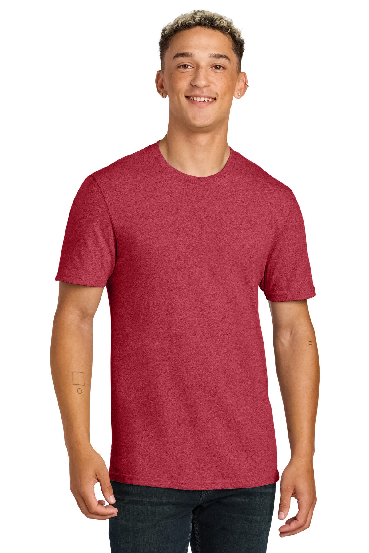 Custom logo Allmade® Unisex Recycled Blend Tee AL2300 in Reclaimed Red Heather