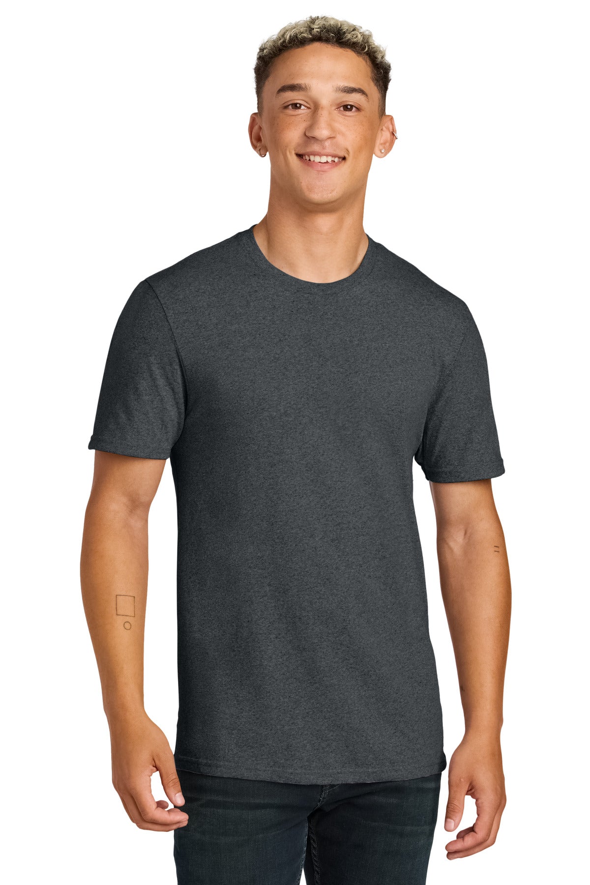 Custom logo Allmade® Unisex Recycled Blend Tee AL2300 in Reloaded Charcoal Heather