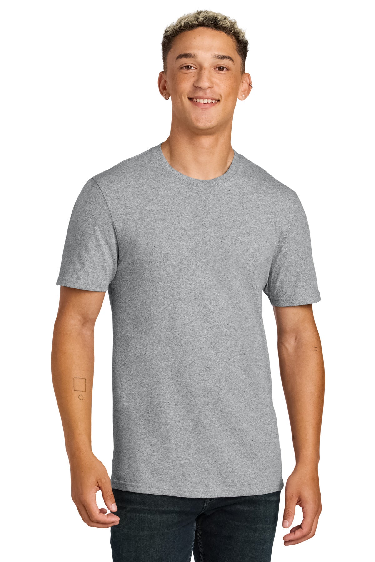 Custom logo Allmade® Unisex Recycled Blend Tee AL2300 in Remade Gray Heather