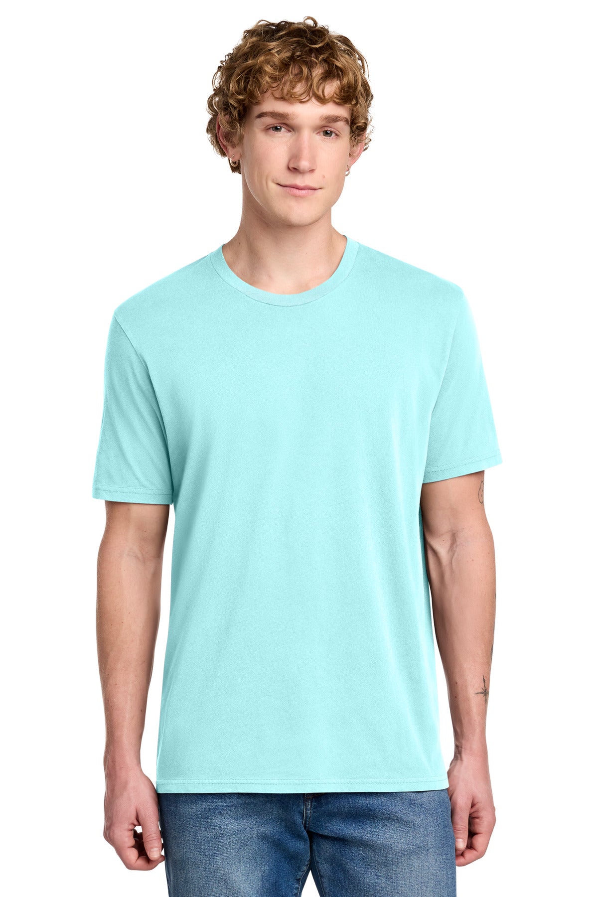 Custom logo Allmade® Unisex Mineral Dye Organic Cotton Tee AL2400 in Saltwater Blue