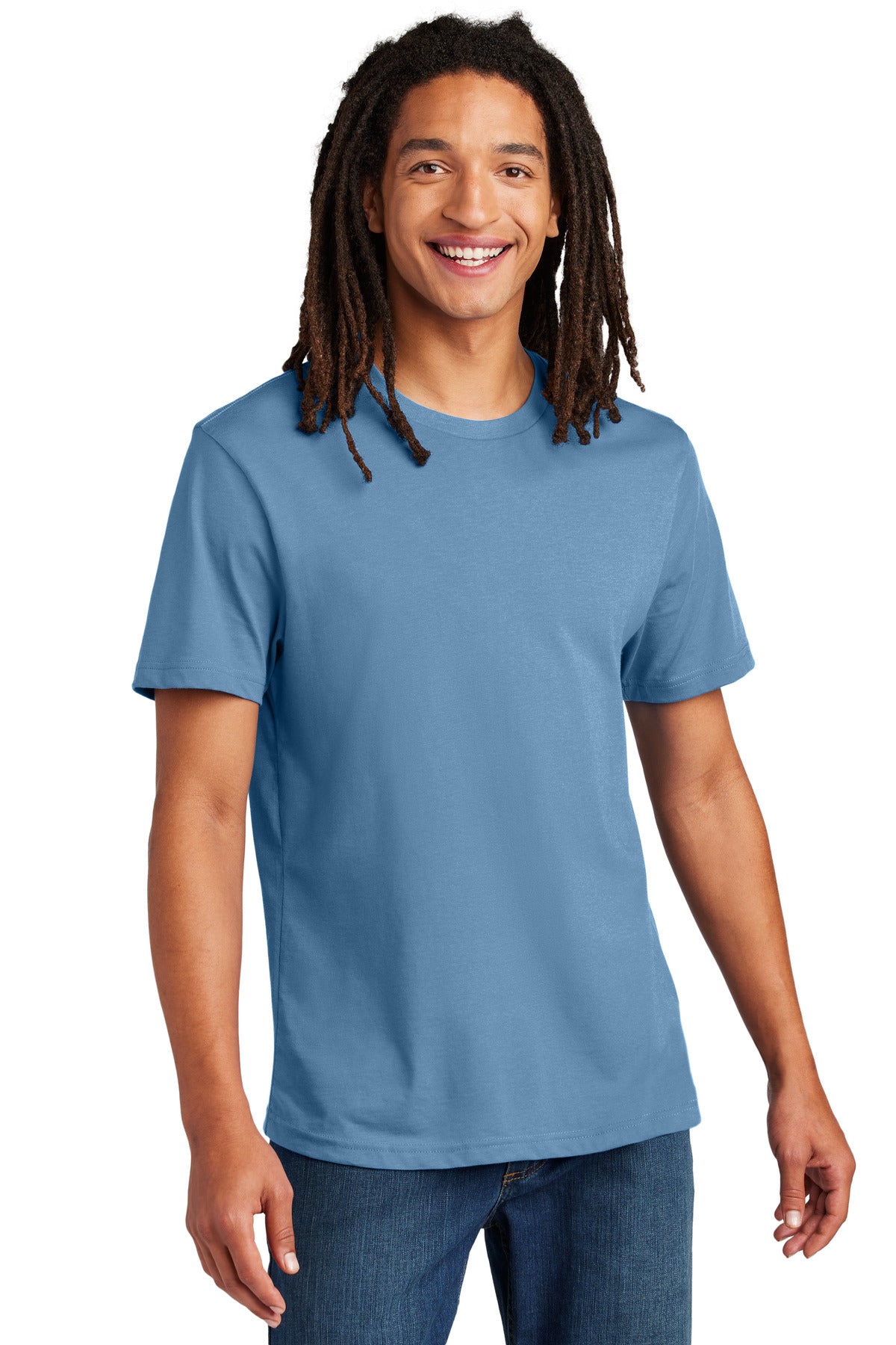 Custom logo Allmade® Unisex Heavyweight Recycled Cotton Tee AL3000 in Arctic Blue
