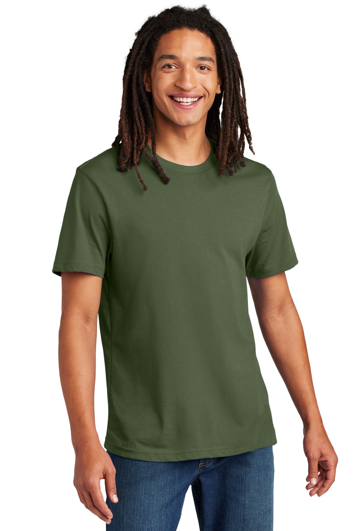Custom logo Allmade® Unisex Heavyweight Recycled Cotton Tee AL3000 in Olive You Green