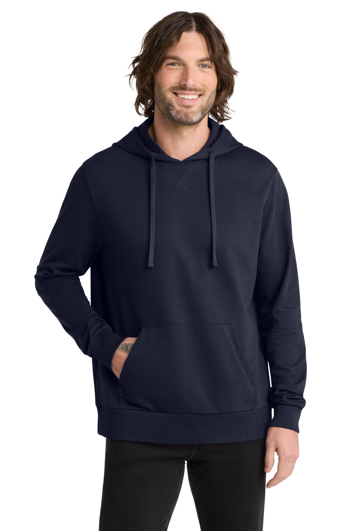 Custom logo Allmade® Unisex Organic French Terry Pullover Hoodie AL4000 in Night Sky Navy