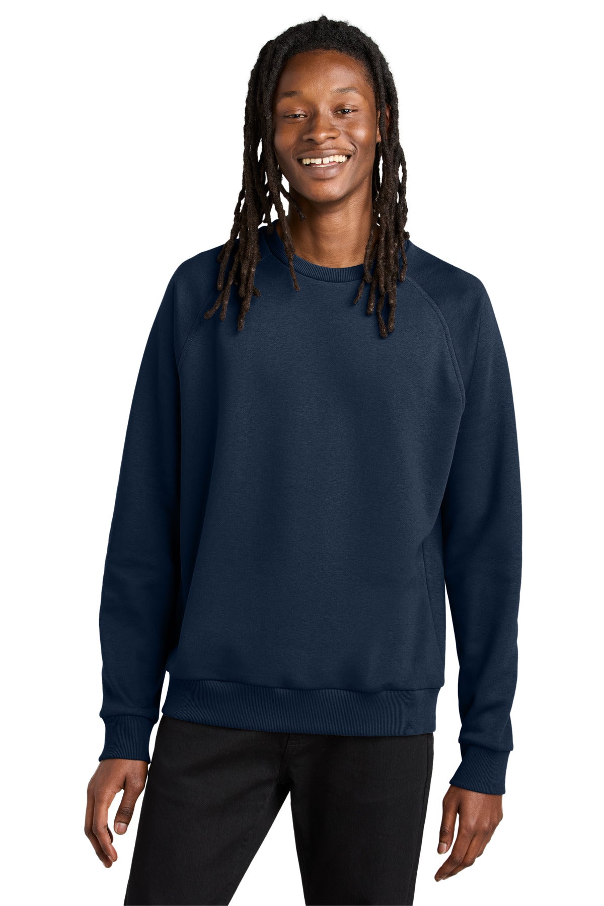 Custom logo Allmade® Unisex Organic CVC Fleece Crewneck Sweatshirt AL5004 in Rebel Blue