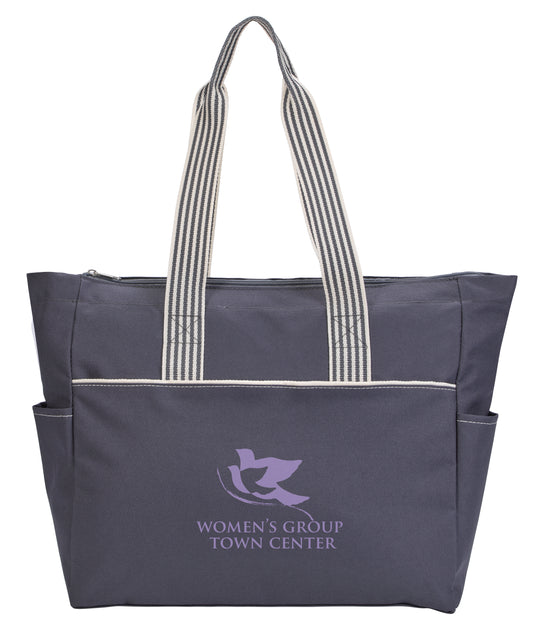 Custom logo Stripe Diaper Tote-Pack