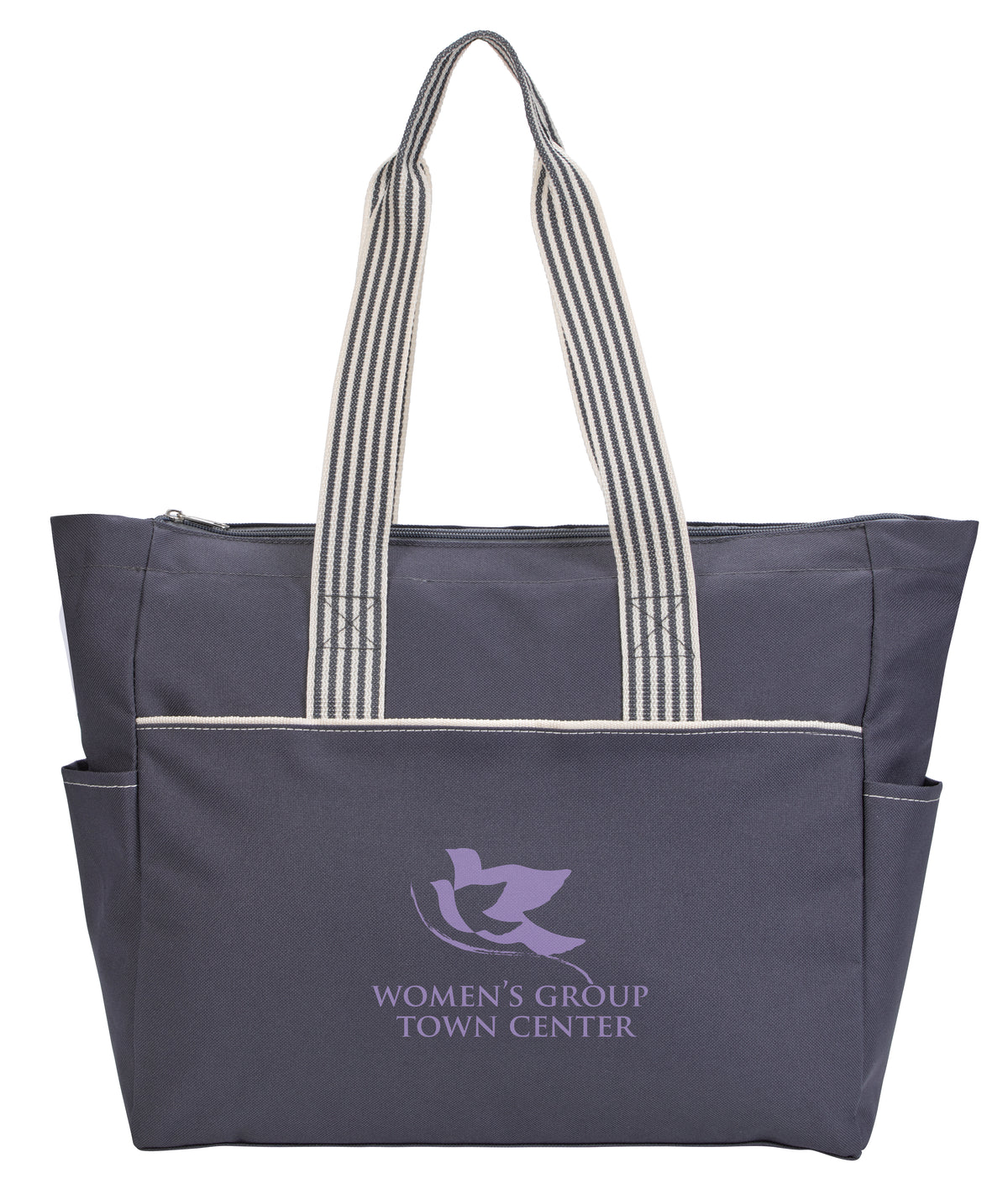 Custom logo Stripe Diaper Tote-Pack