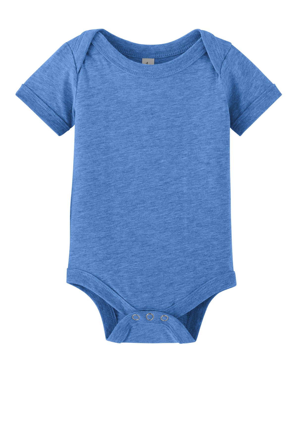 Custom logo BELLA+CANVAS® Infant Jersey Short Sleeve One Piece BC100B in Heather Columbia Blue