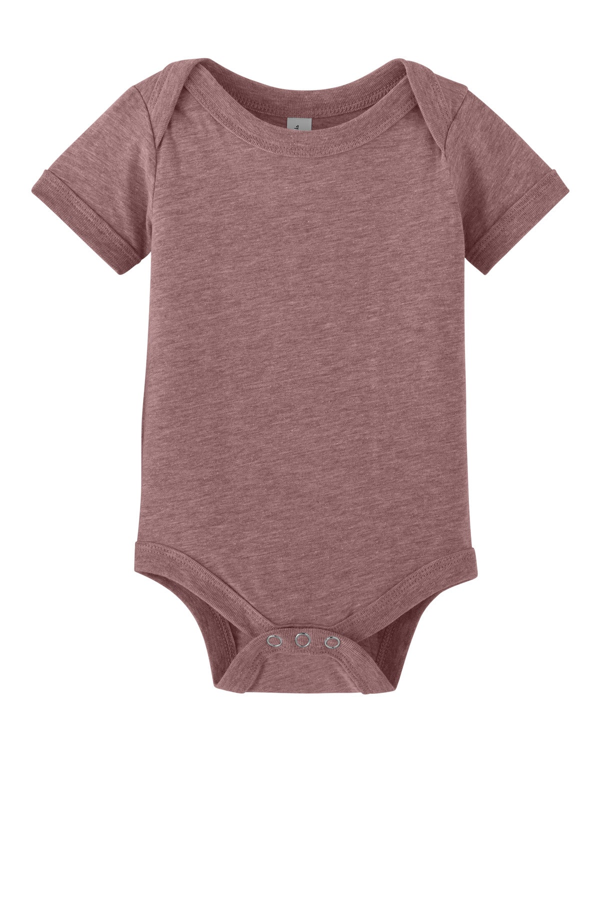 Custom logo BELLA+CANVAS® Infant Jersey Short Sleeve One Piece BC100B in Heather Mauve