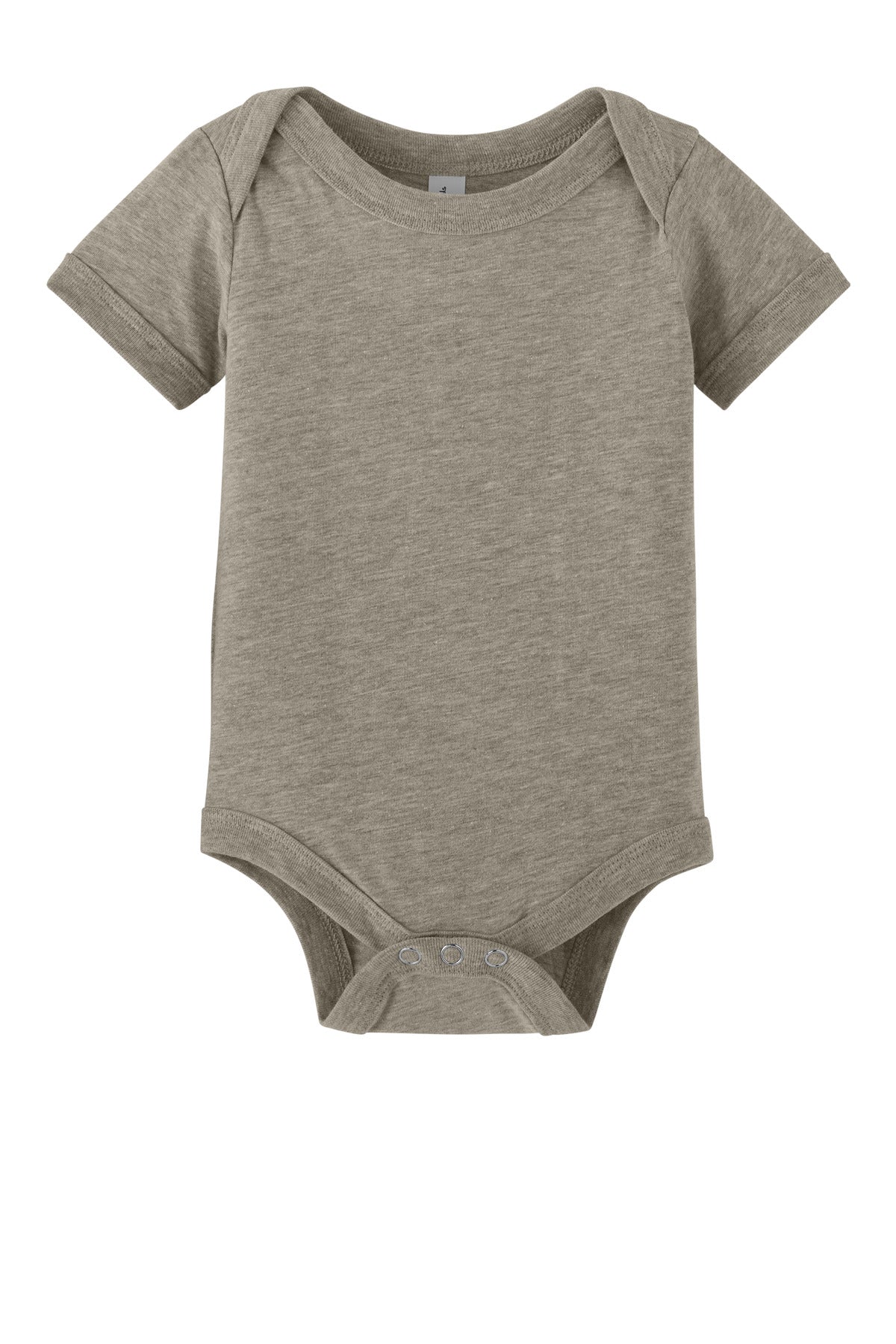 Custom logo BELLA+CANVAS® Infant Jersey Short Sleeve One Piece BC100B in Heather Stone