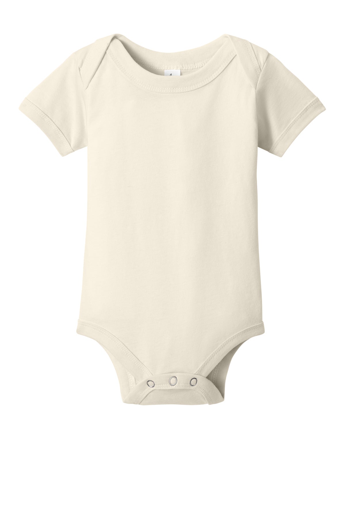 Custom logo BELLA+CANVAS® Infant Jersey Short Sleeve One Piece BC100B in Natural