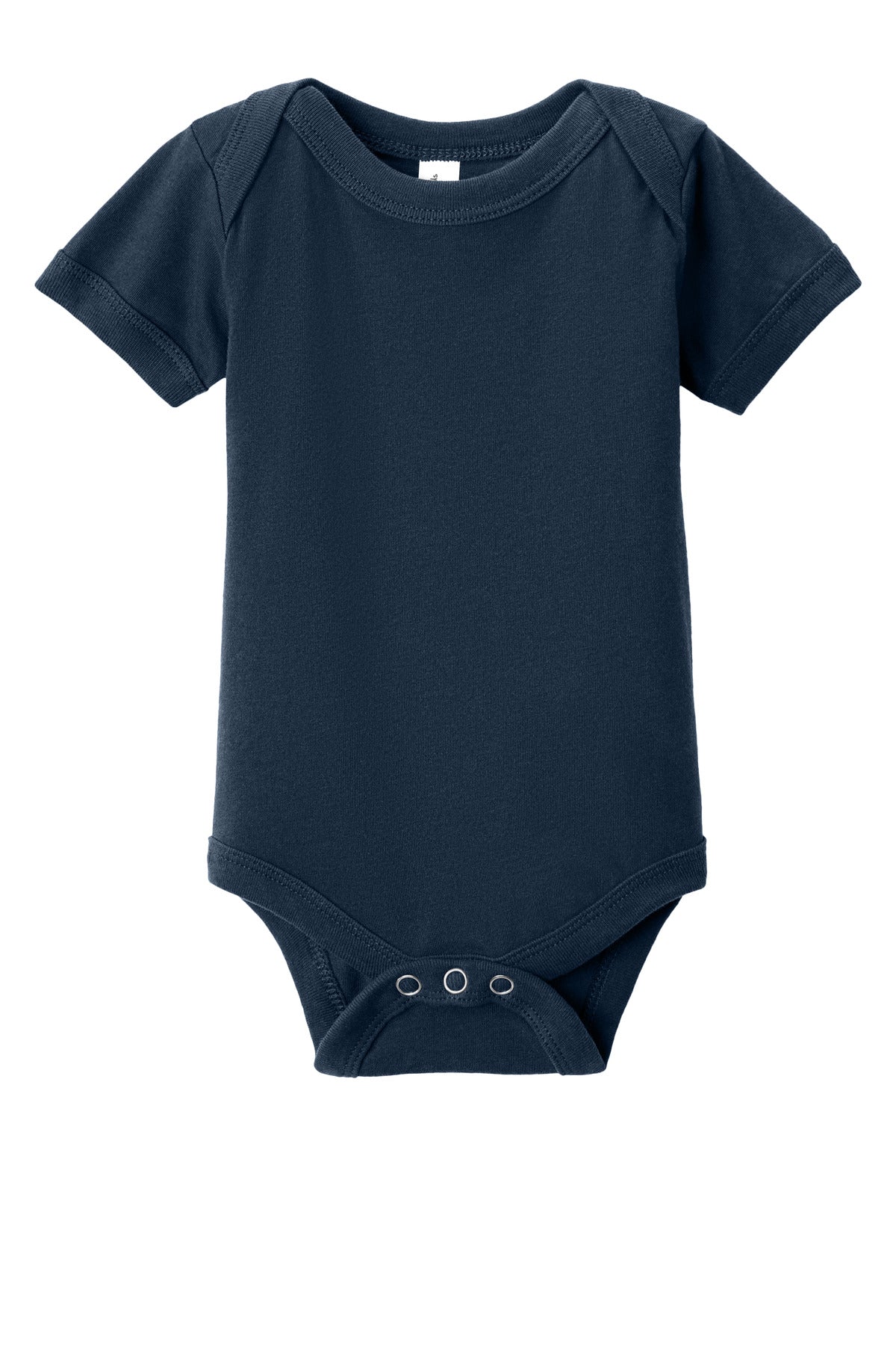 Custom logo BELLA+CANVAS® Infant Jersey Short Sleeve One Piece BC100B in Navy