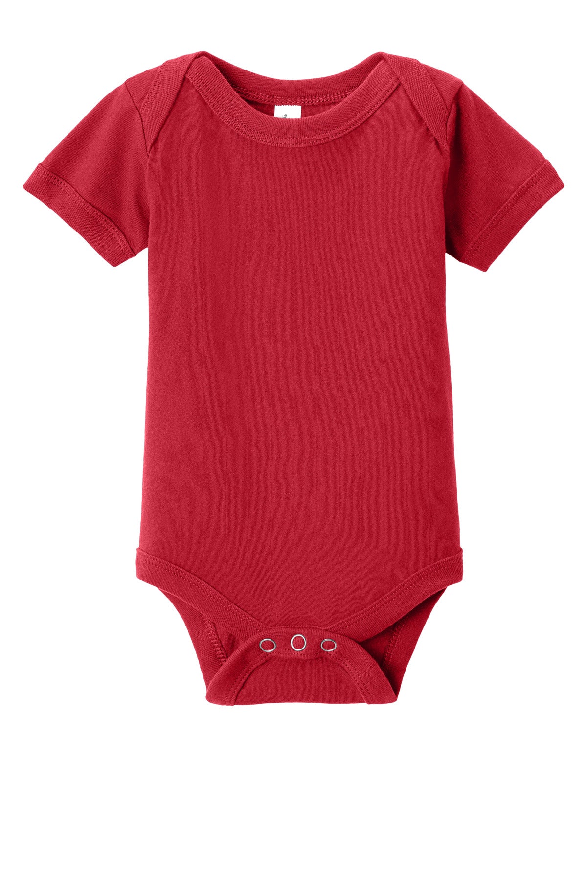 Custom logo BELLA+CANVAS® Infant Jersey Short Sleeve One Piece BC100B in Red