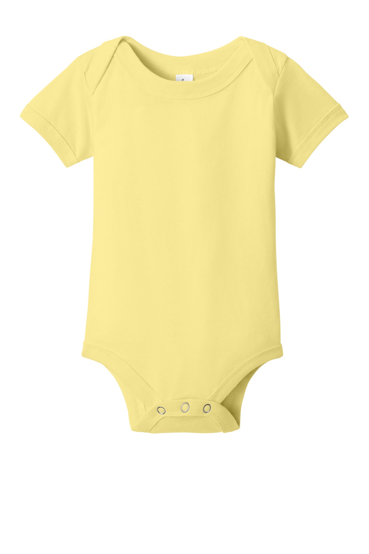 Custom logo BELLA+CANVAS® Infant Jersey Short Sleeve One Piece BC100B in Yellow