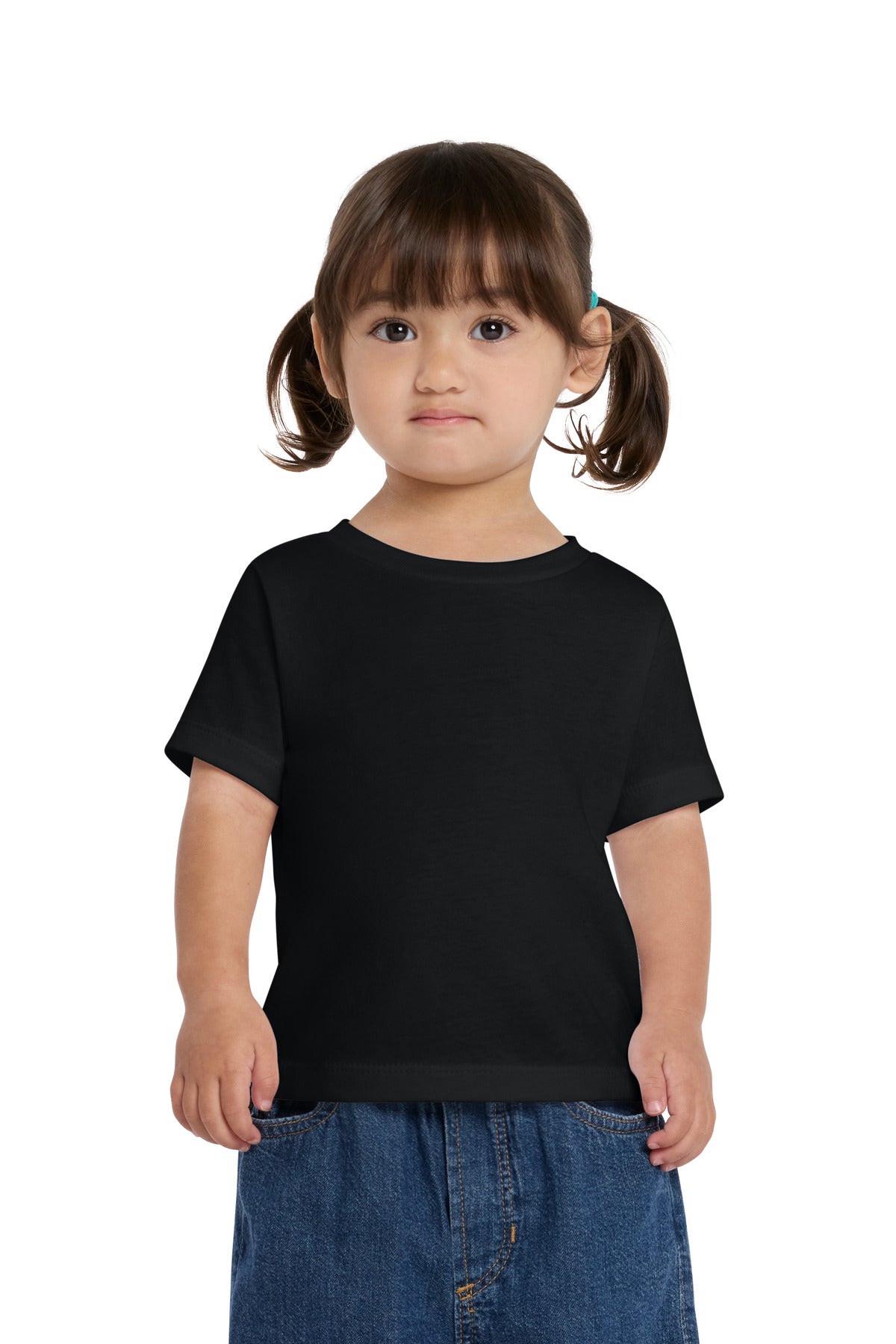 Custom logo BELLA+CANVAS® Infant Jersey Short Sleeve Tee BC3001B in Black