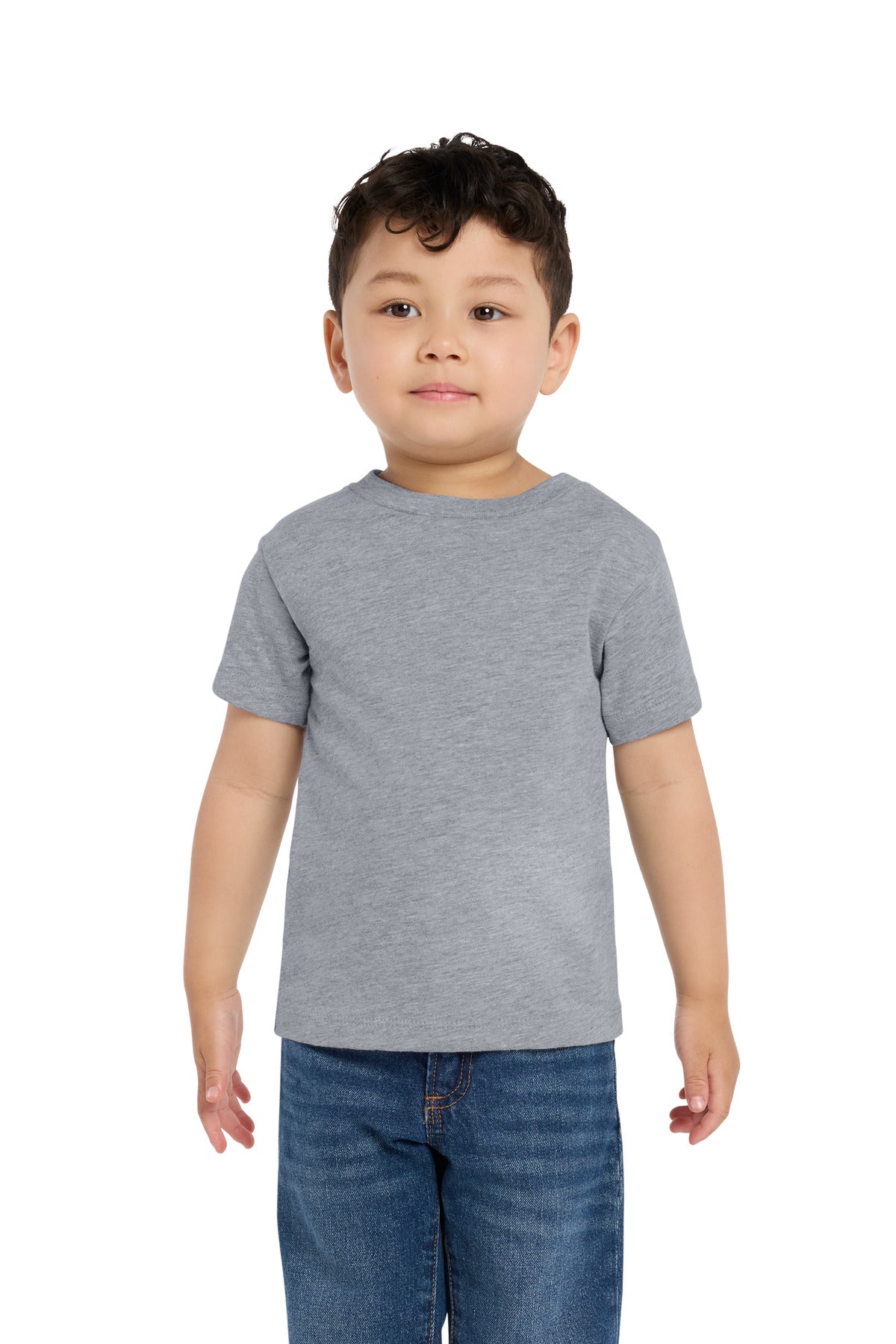 Custom logo BELLA+CANVAS® Toddler Short Sleeve Tee BC3001T in Athletic Heather