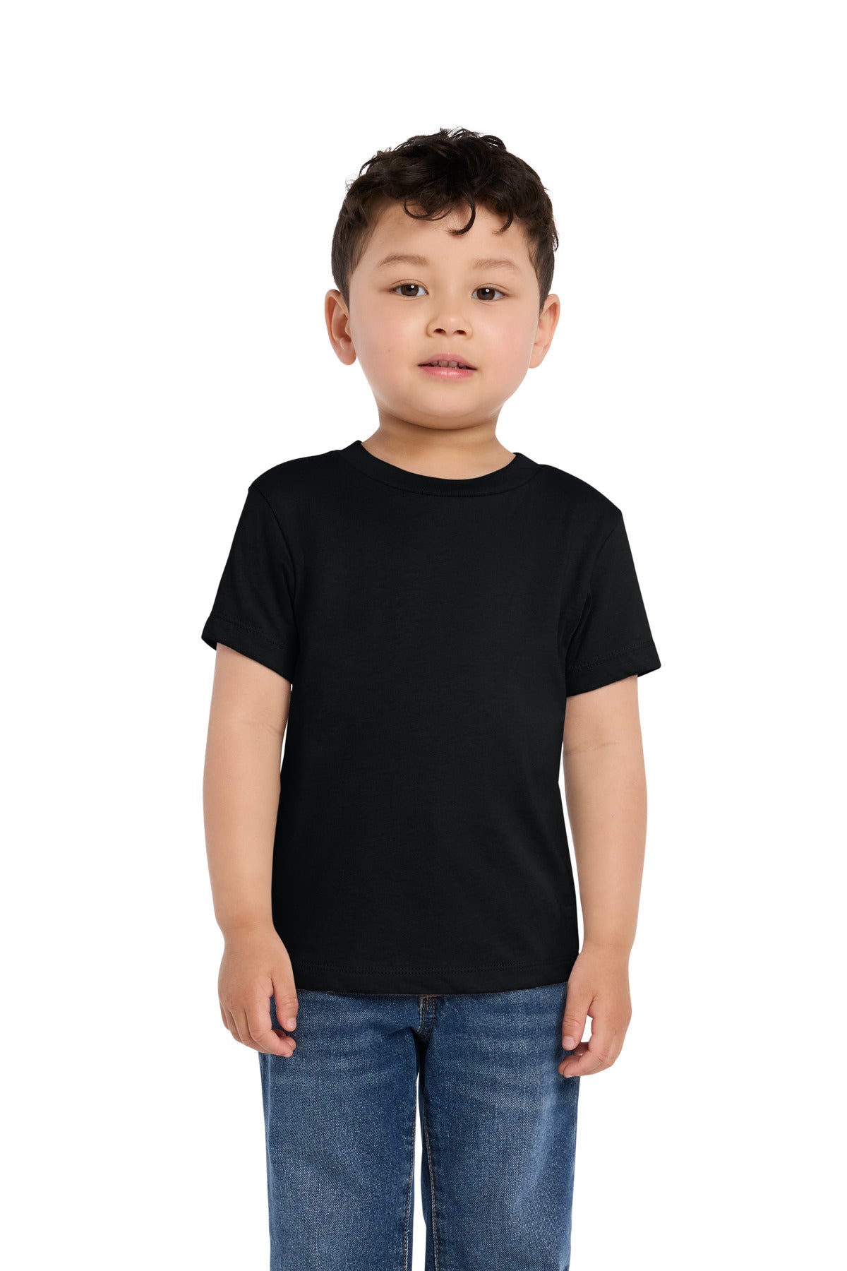 Custom logo BELLA+CANVAS® Toddler Short Sleeve Tee BC3001T in Black
