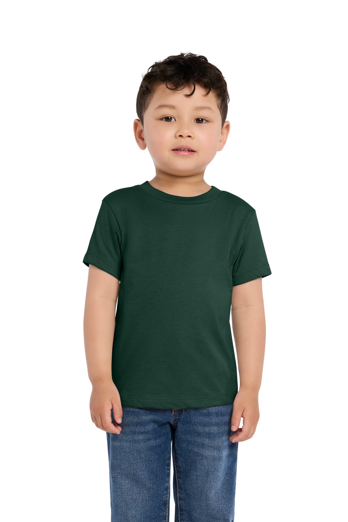 Custom logo BELLA+CANVAS® Toddler Short Sleeve Tee BC3001T in Forest
